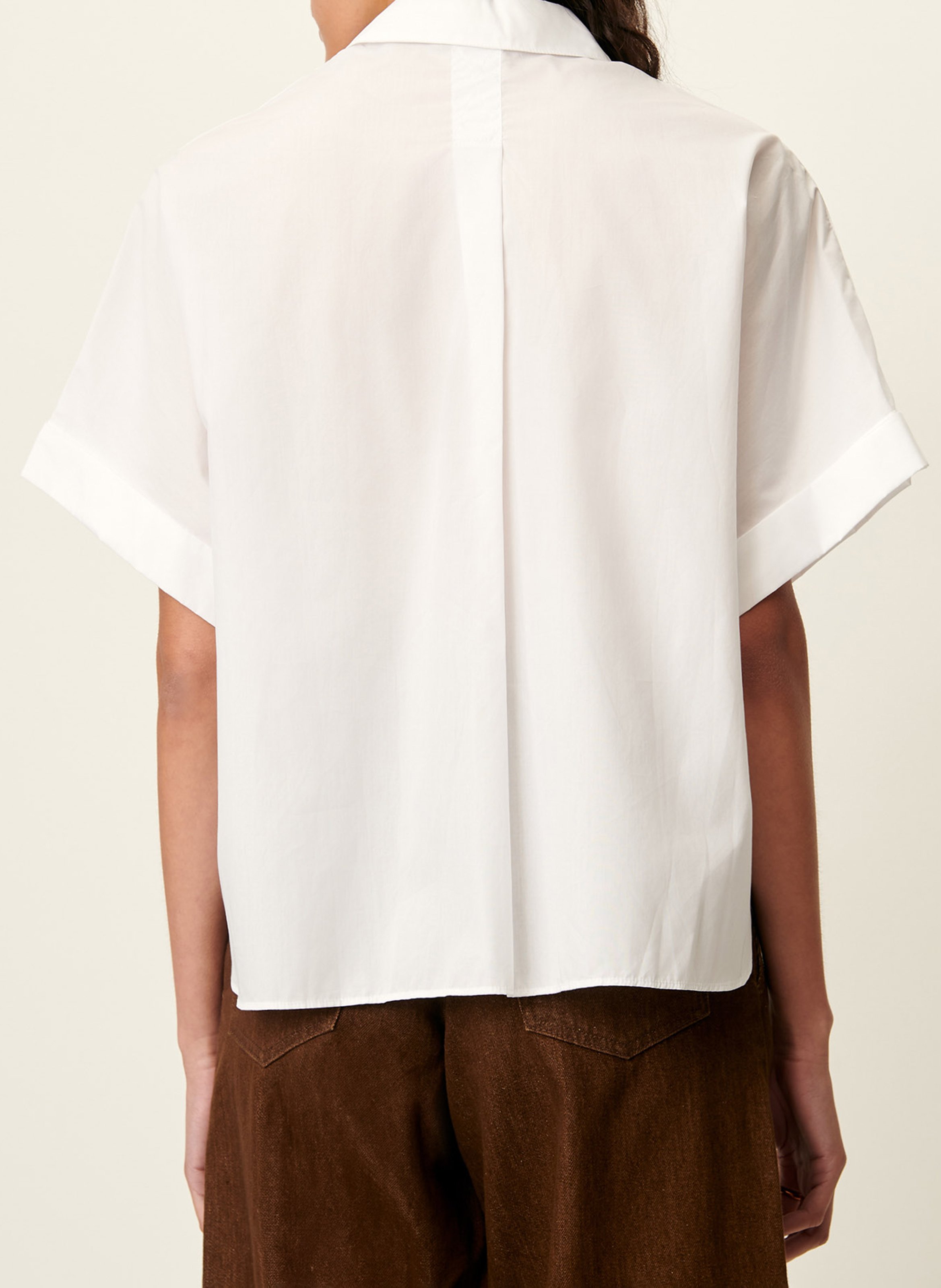 Chemise droite en coton SESSUN Blanc