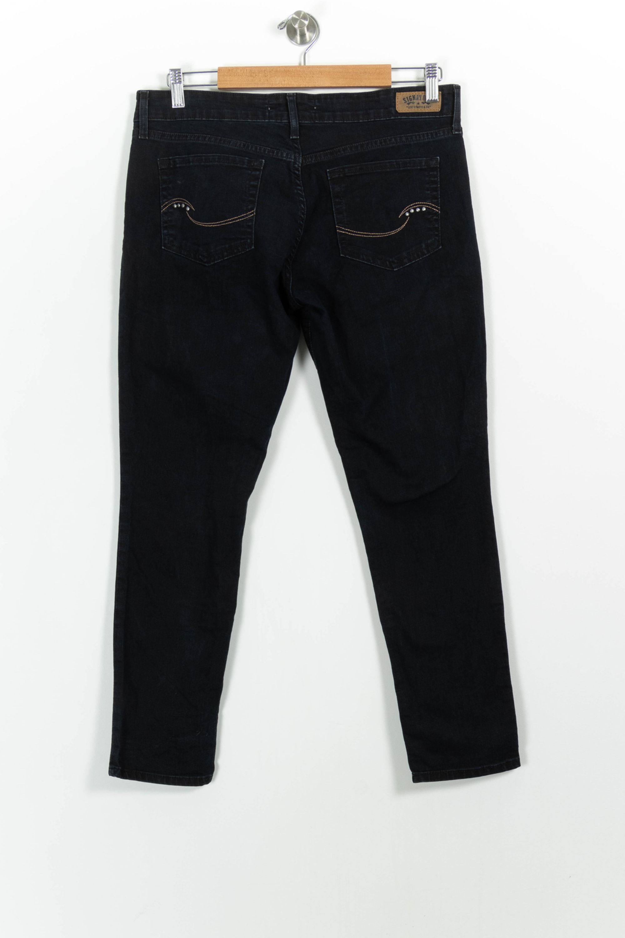 Cropped slim jeans with studs LEVI'S - Seconde main Blue