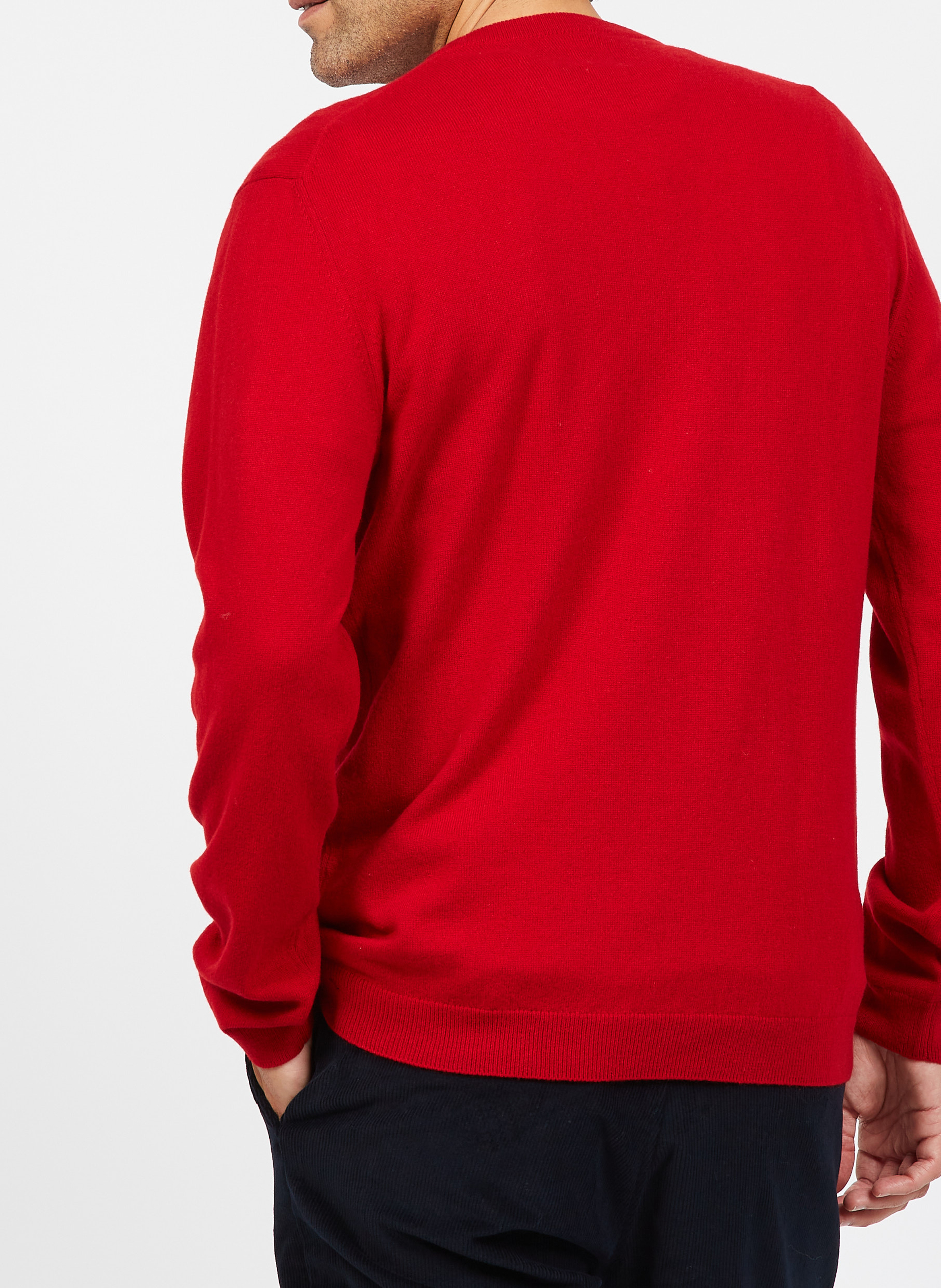 Kaschmirpullover mit Rundhalsausschnitt AU PRINTEMPS PARIS Rot