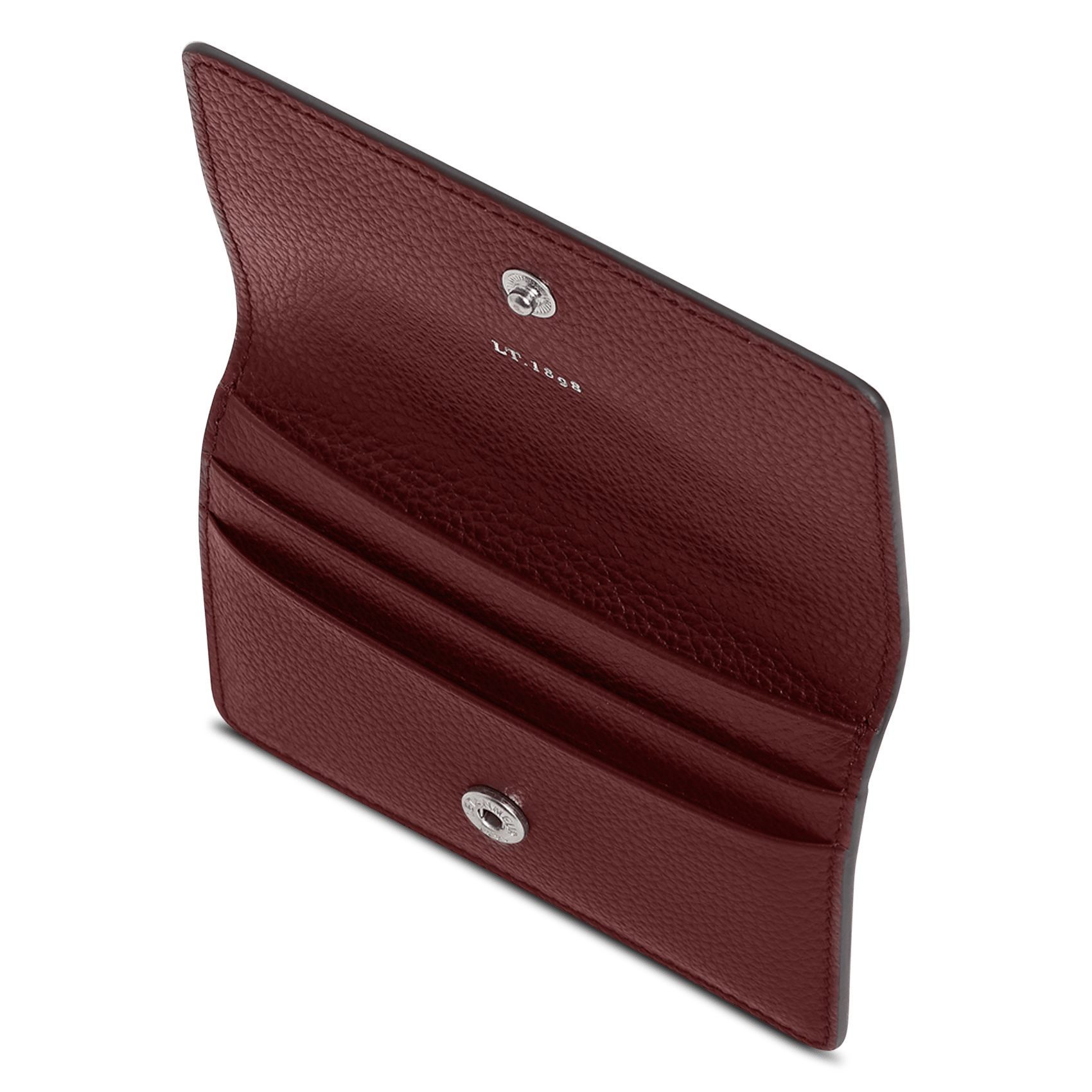 Porte-cartes en cuir de vachette  LE TANNEUR Rouge