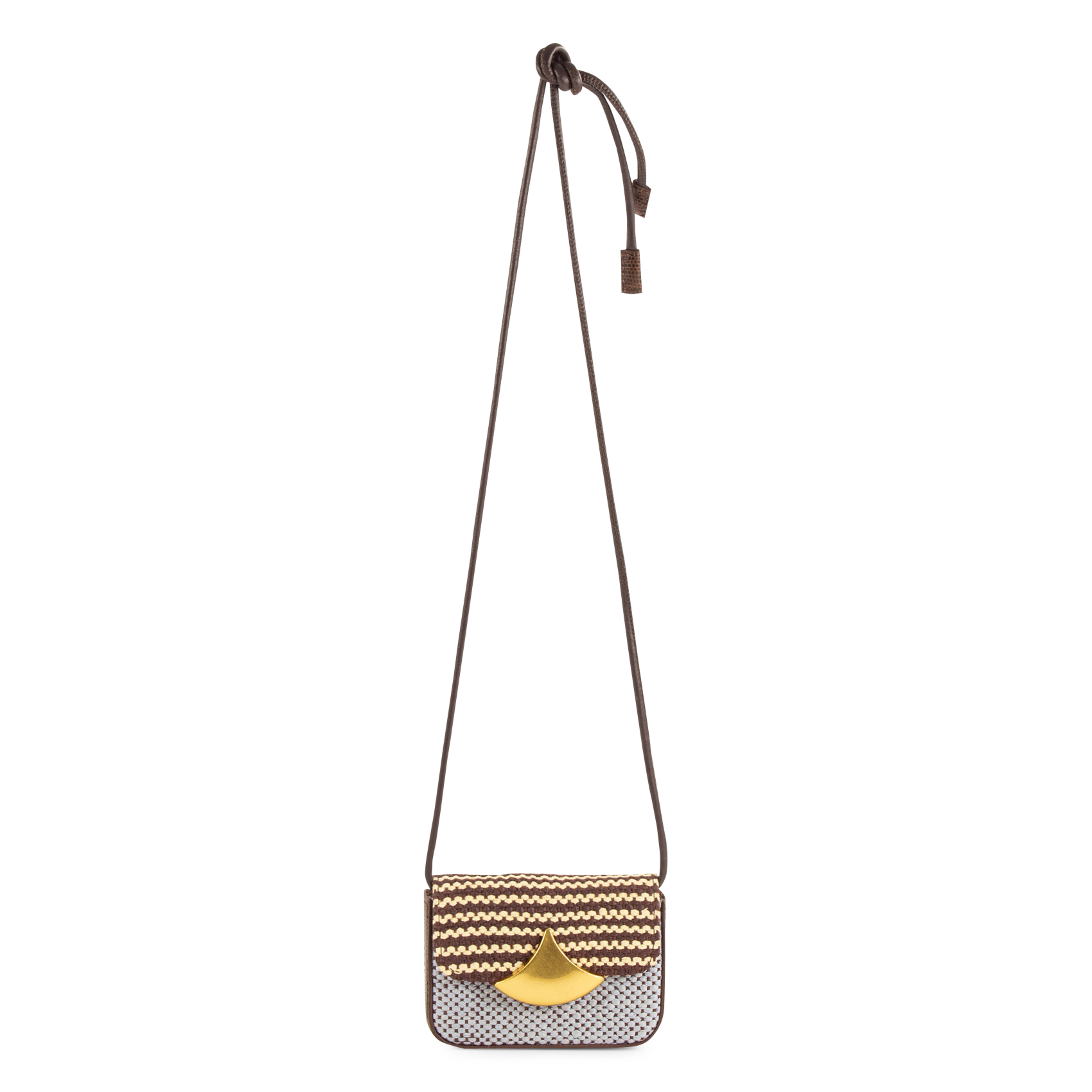 - 100% leather, - 6 cardholder slots, - 1 central compartment, - Size: L10 x H7 cm. SESSUN Blue