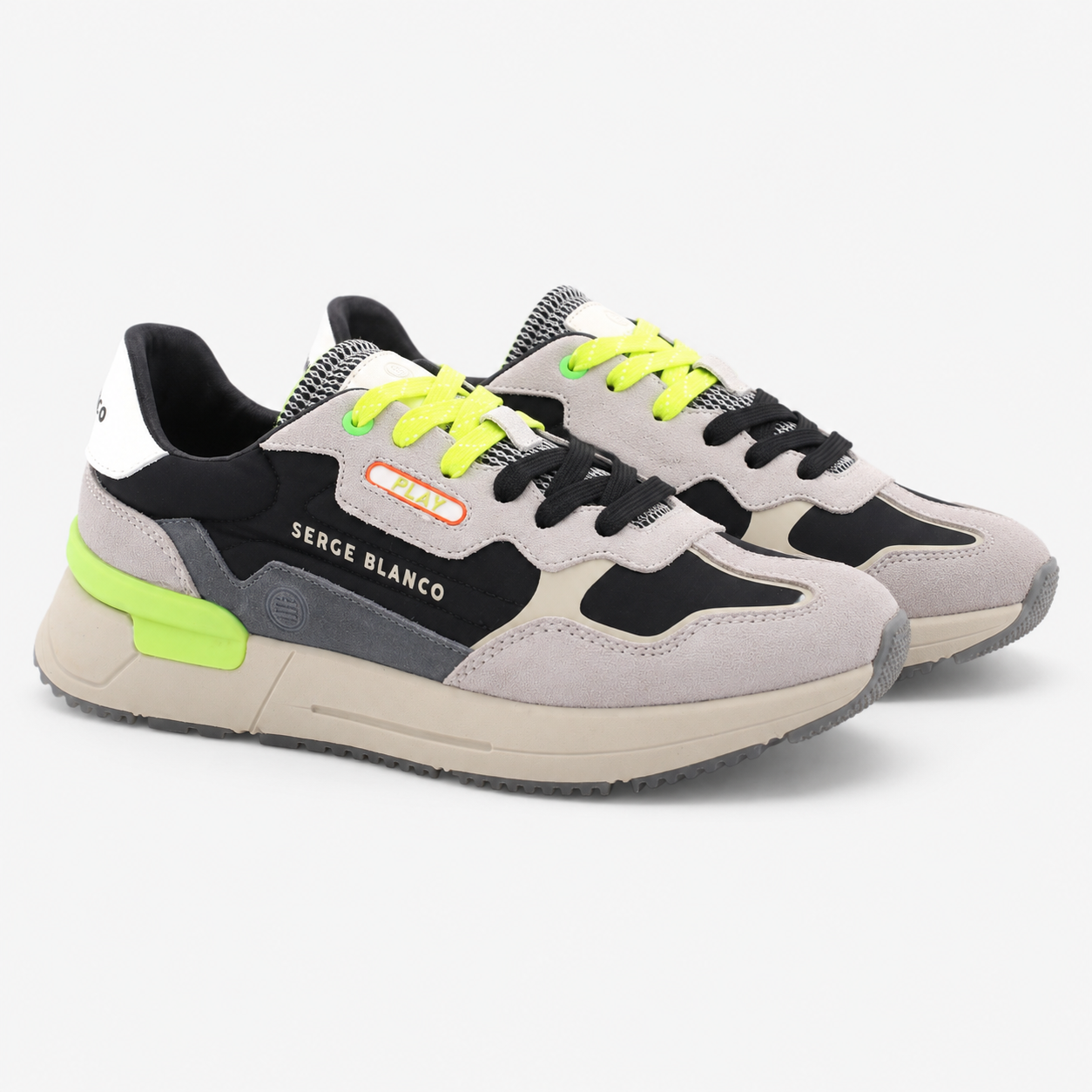Black Geneva sneakers SERGE BLANCO Black