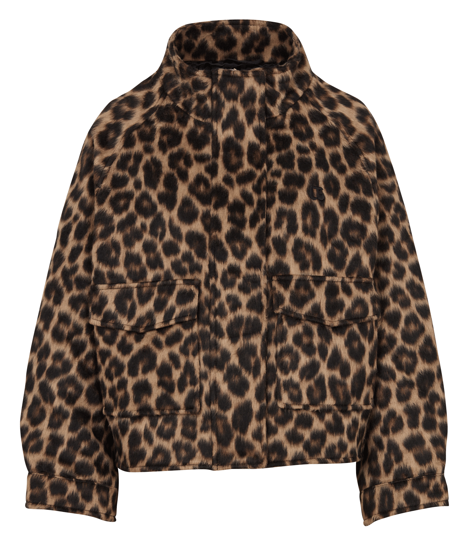 Veste oversize imprimé léopard LE TEMPS DES CERISES Marron