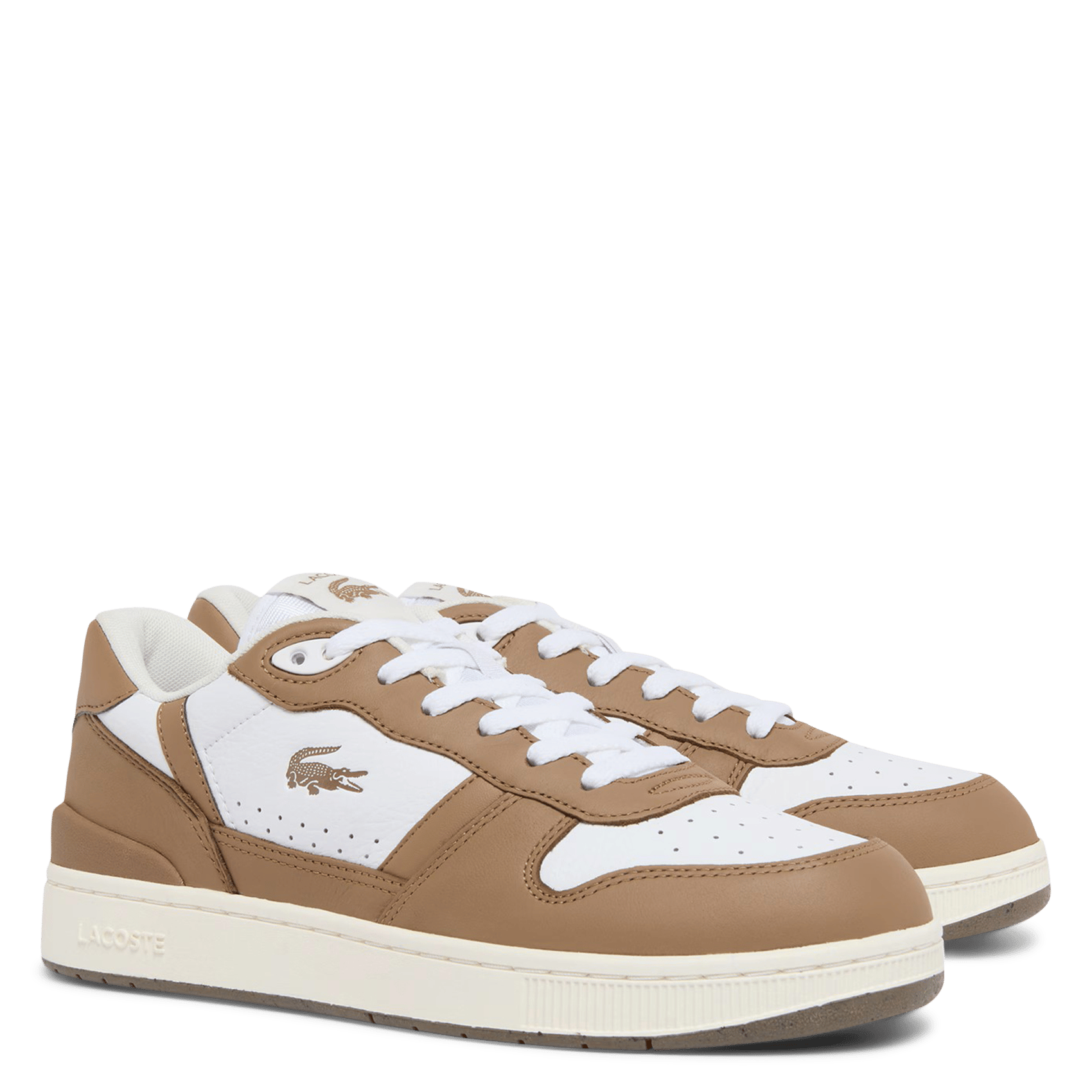 Baskets basses en cuir LACOSTE Blanc