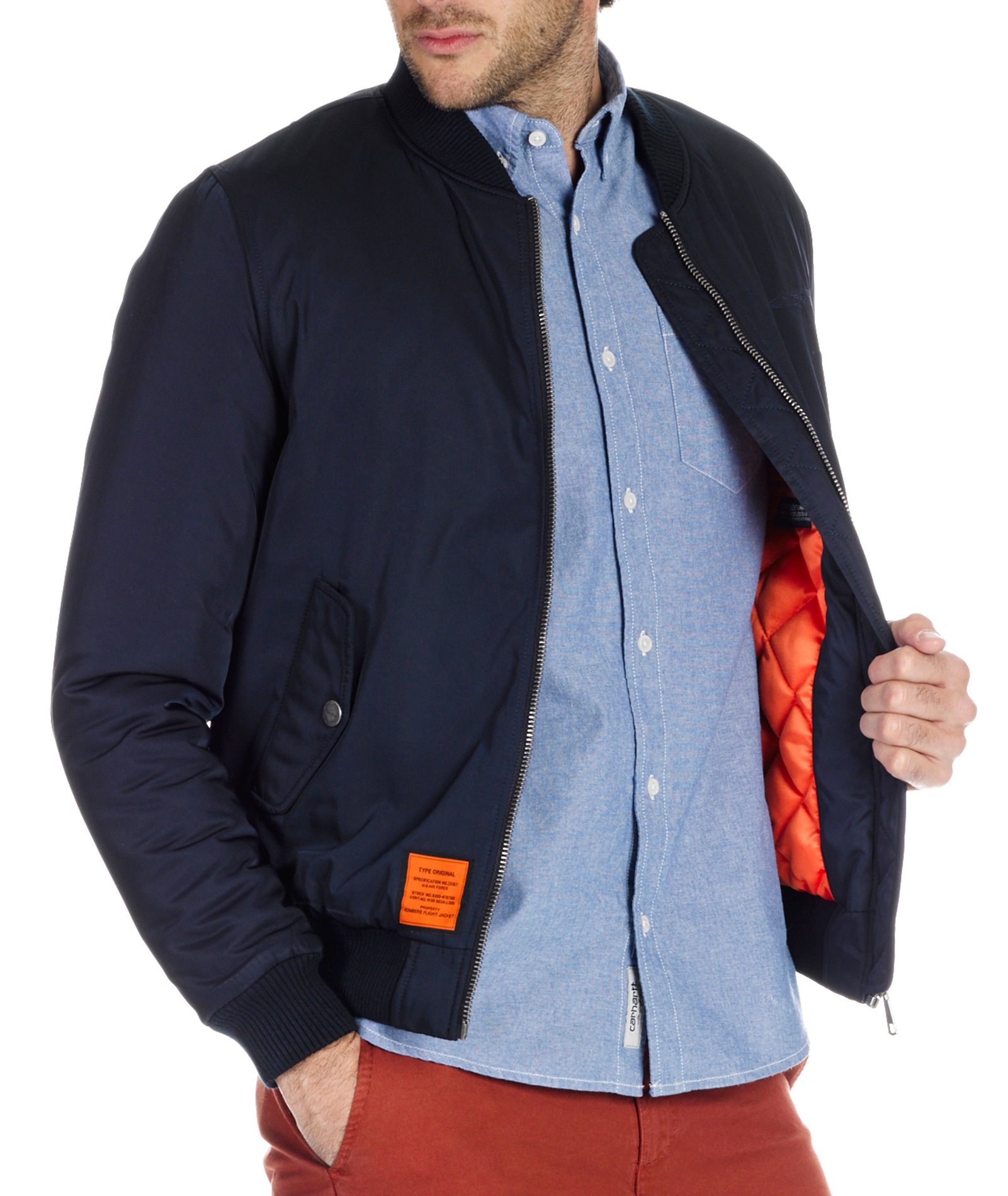 Gesteppte Bomberjacke mit Reißverschluss BOMBERS ORIGINAL Blau