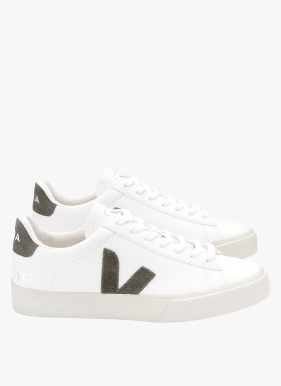 Baskets basses en cuir Campo Kaki Veja Femme Place des Tendances