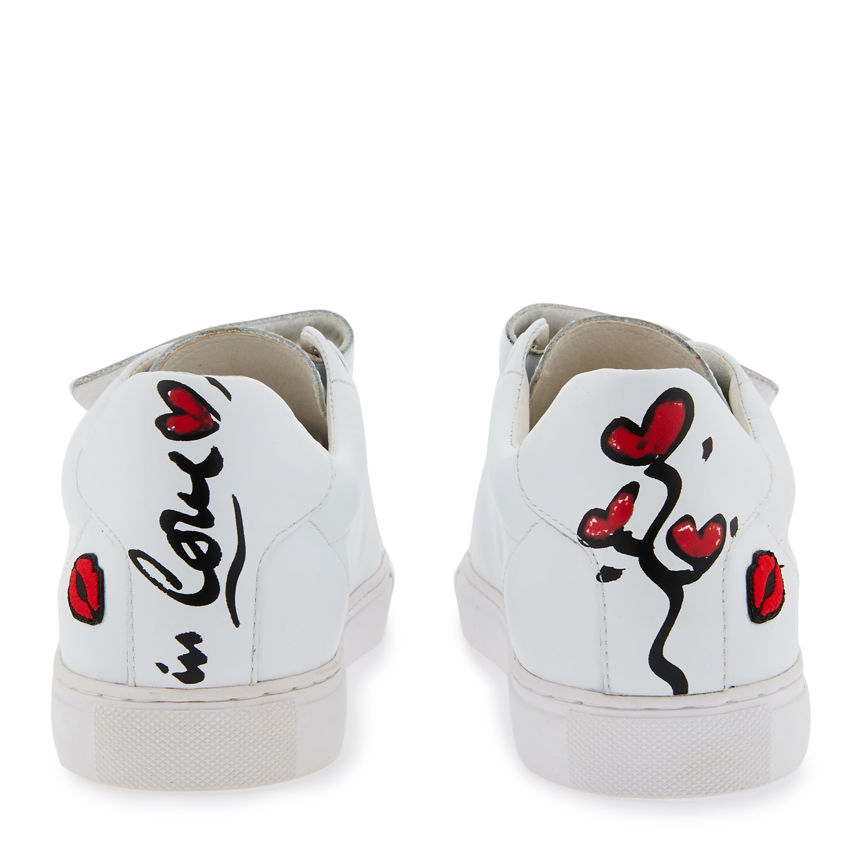 Leather sneakers BONS BAISERS PARIS White