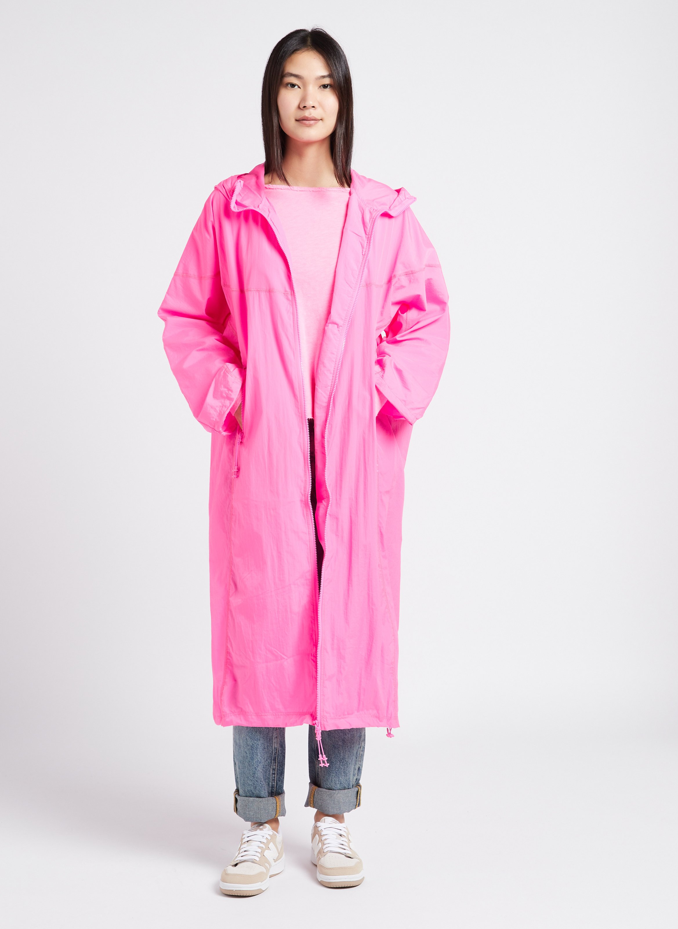 Tee-shirt à col bateau en coton AMERICAN VINTAGE Rose