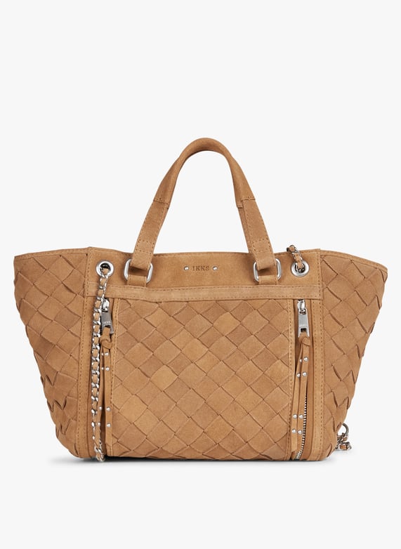 Beige Suede tote bag