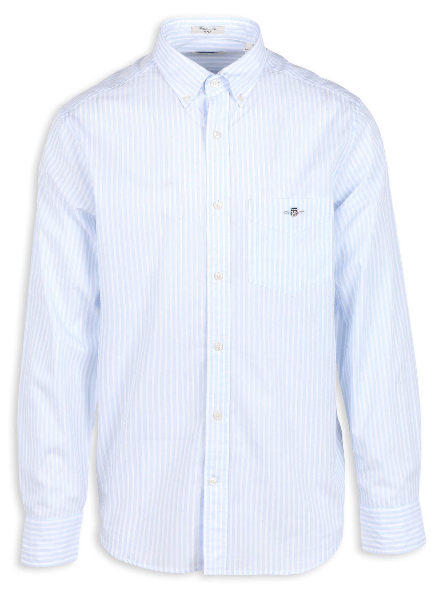 Cotton shirt with classic collar GANT Blue