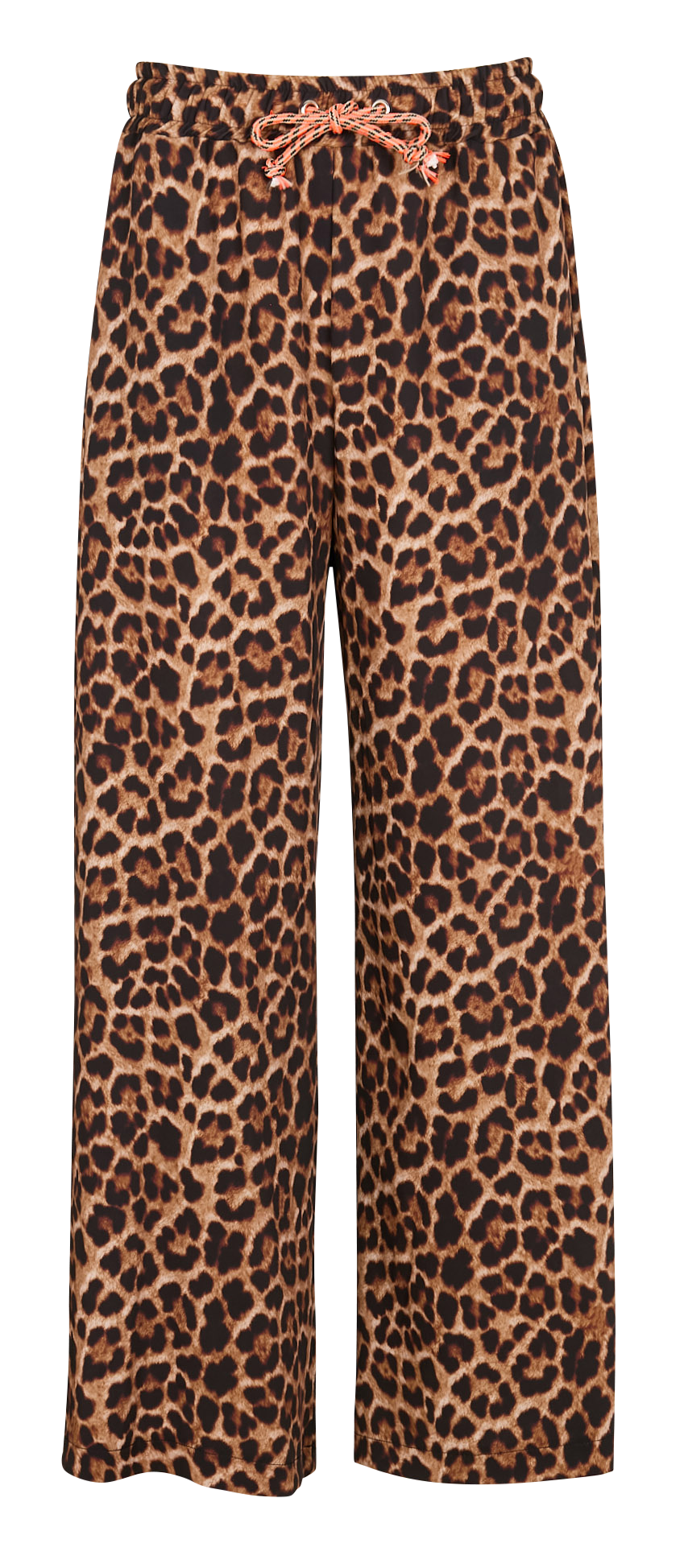 Pantalon large à imprimé léopard PLEASE Marron