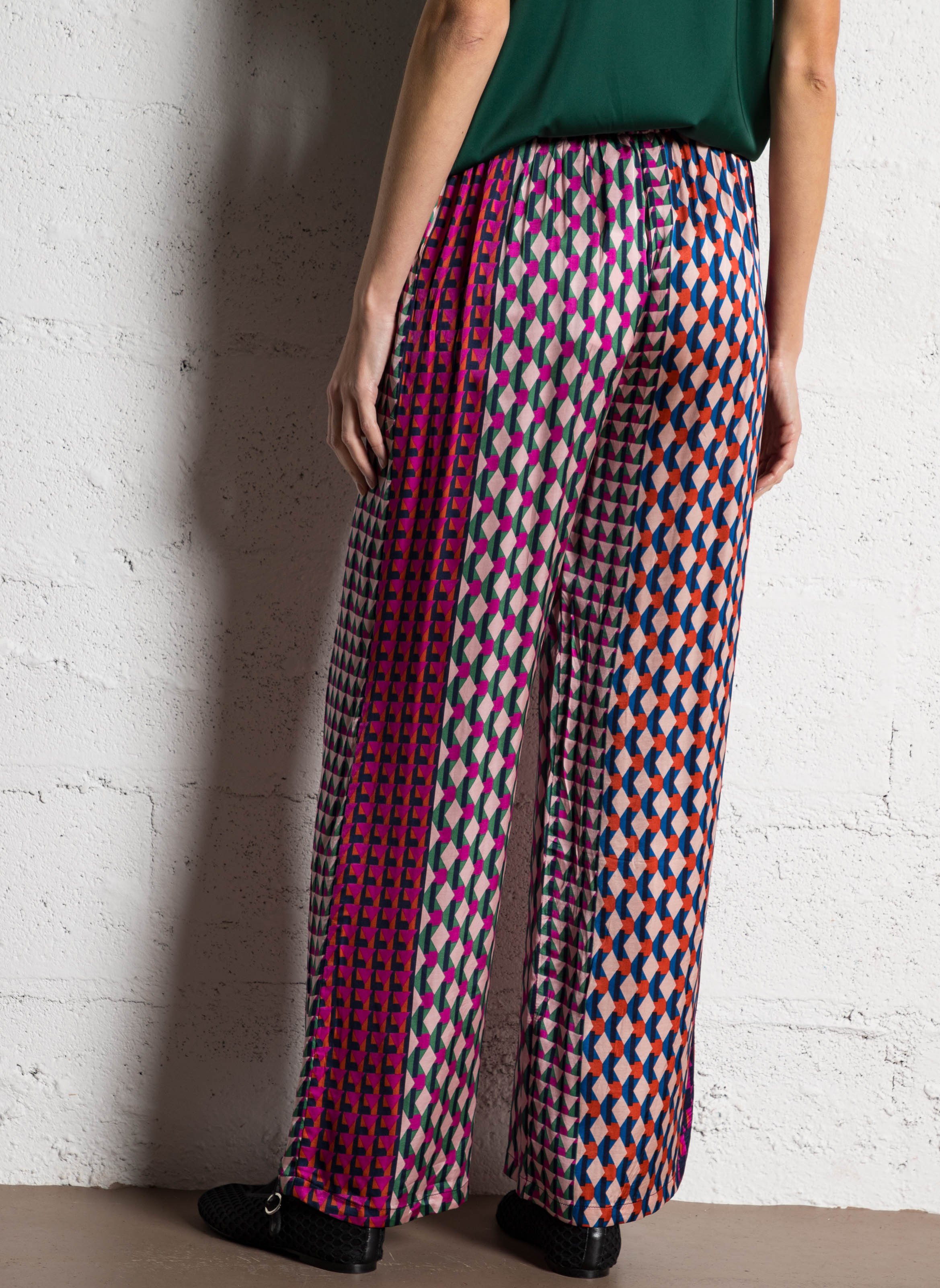 Pantalon droit à imprimé graphique LA PETITE ETOILE Multicolore