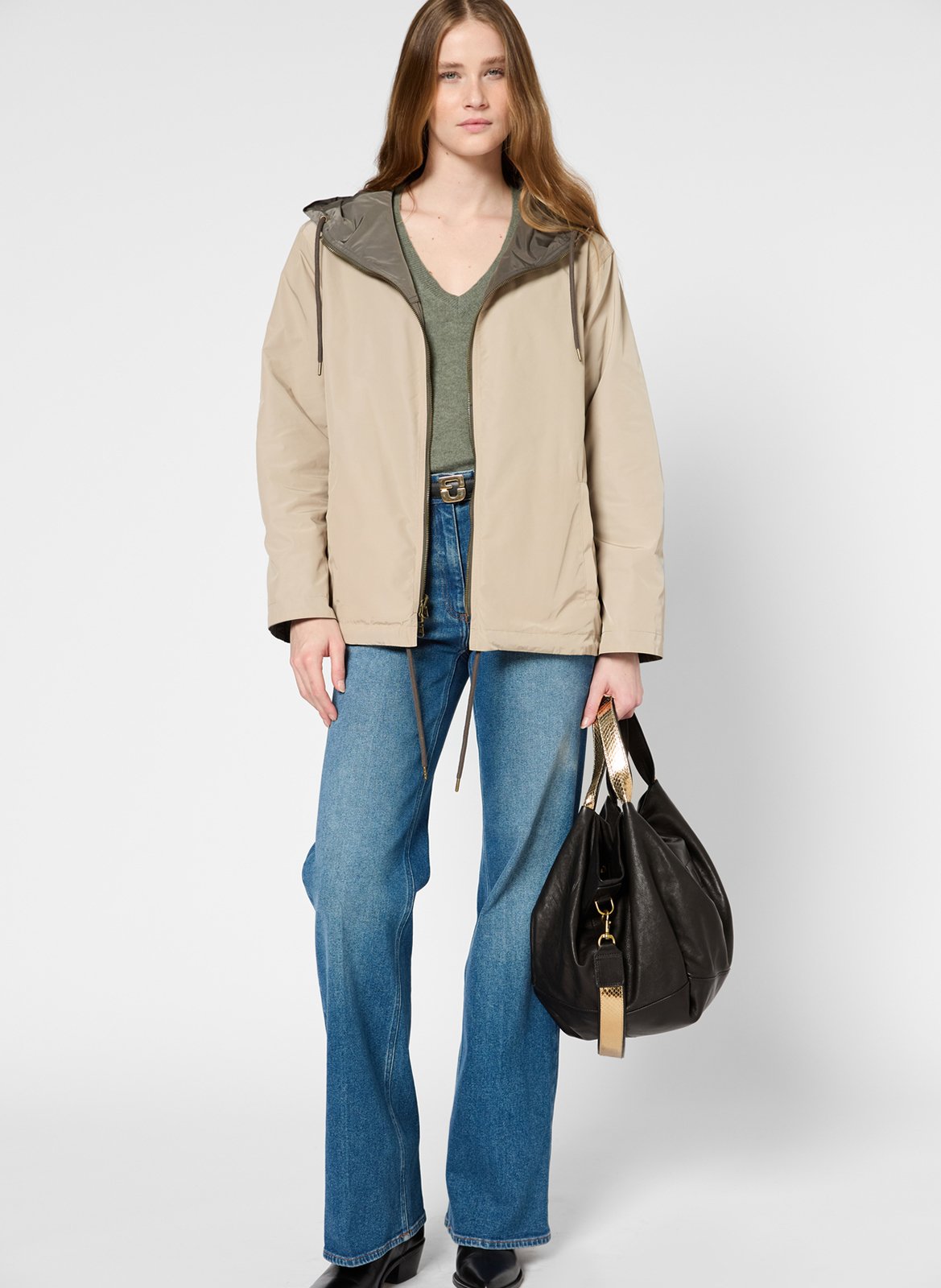 Parka met opstaande kraag GERARD DAREL Kaki