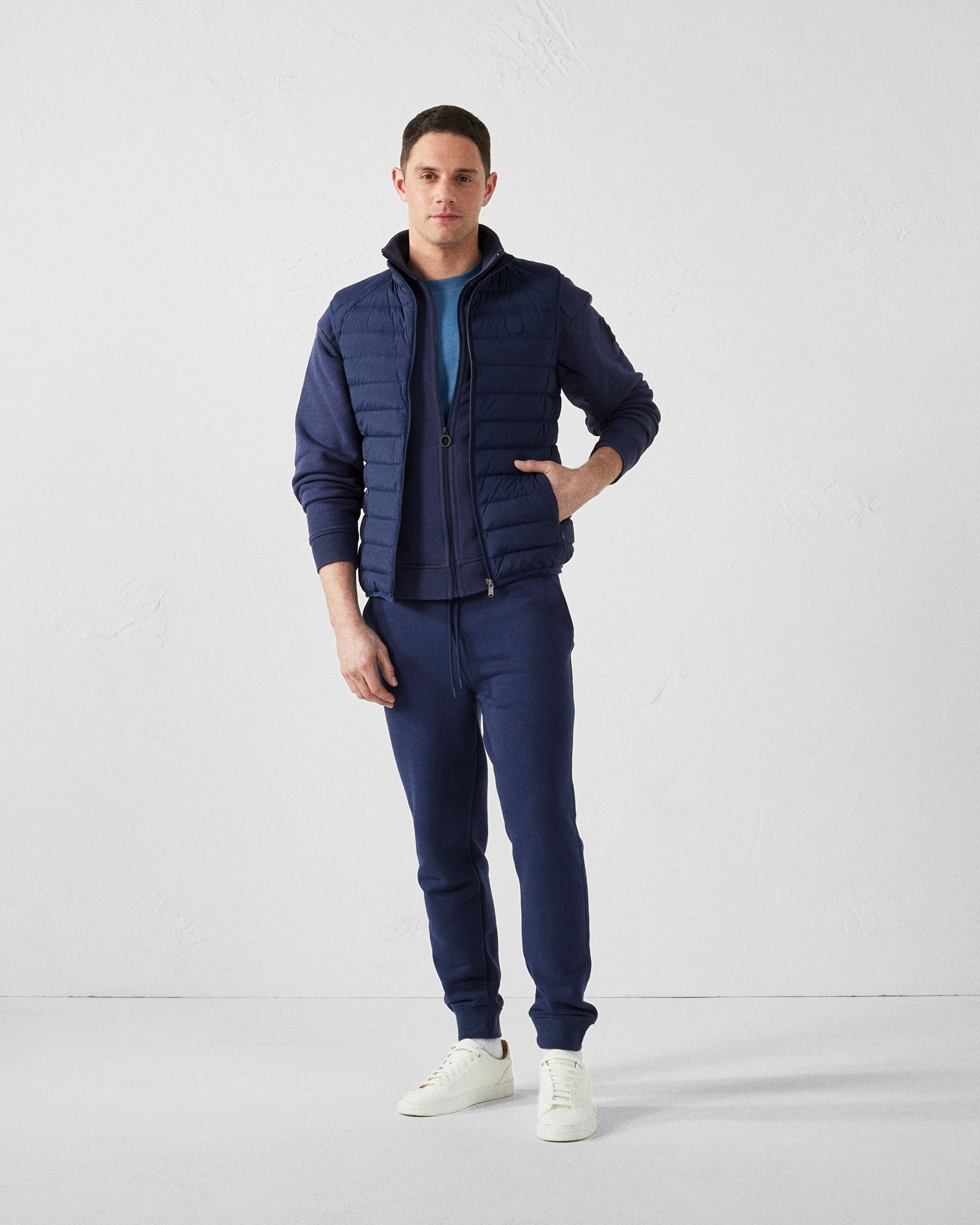 Stretch sleeveless puffer jacket Arafo JOTT Blue