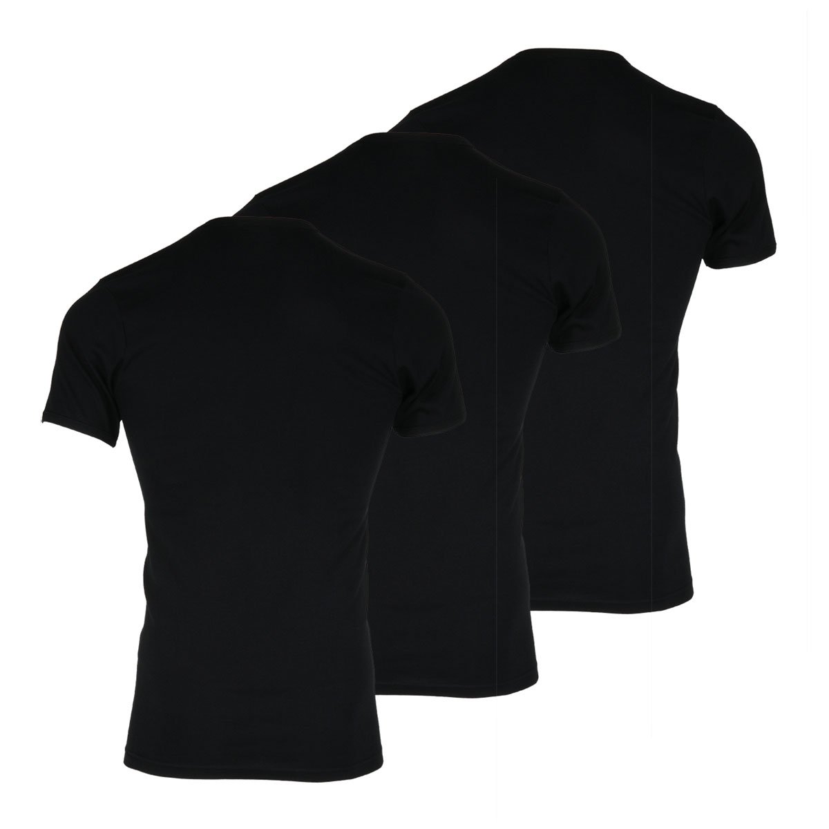 Pack of 3 V-neck classic T-shirts EMINENCE Black