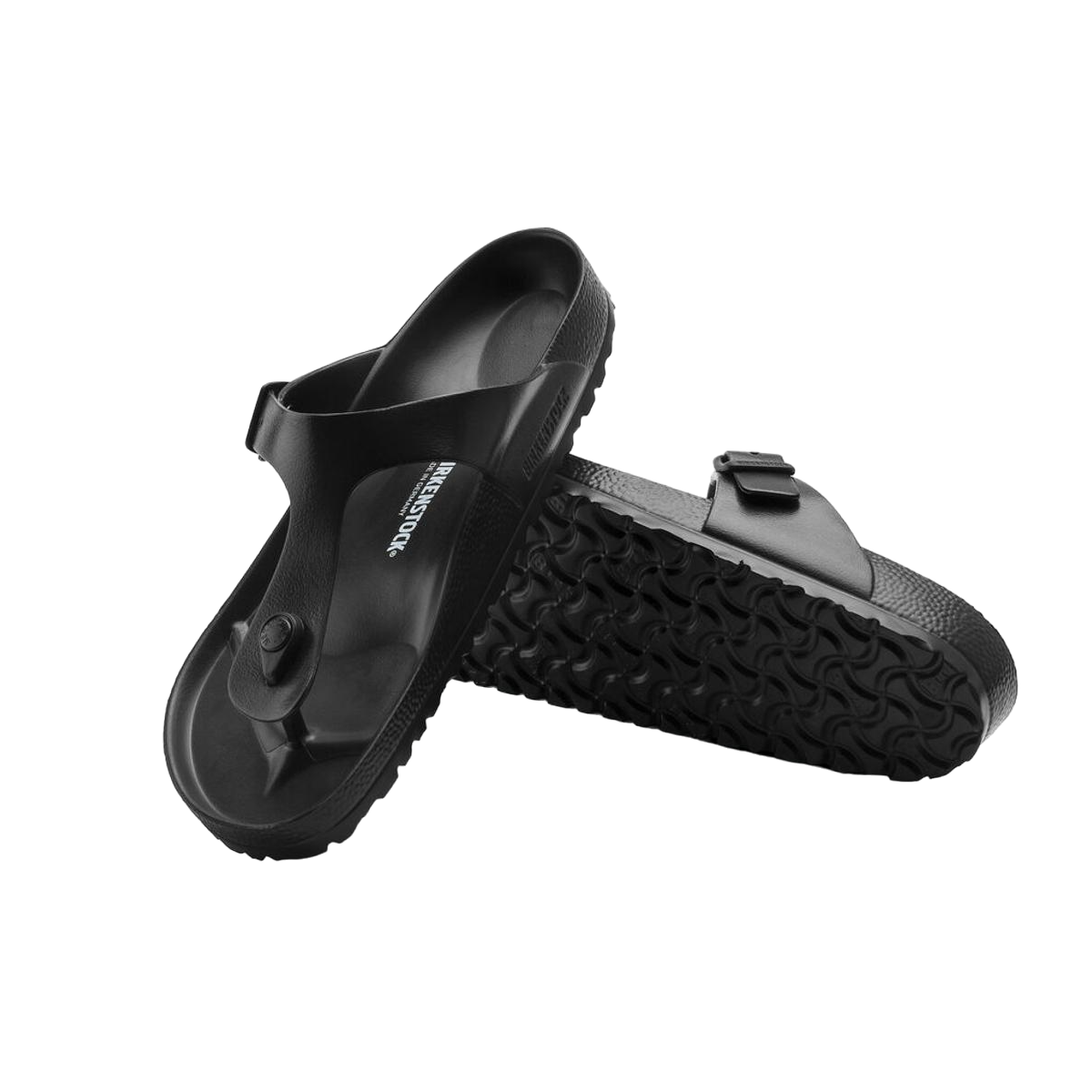 Faux leather sandals BIRKENSTOCK Black