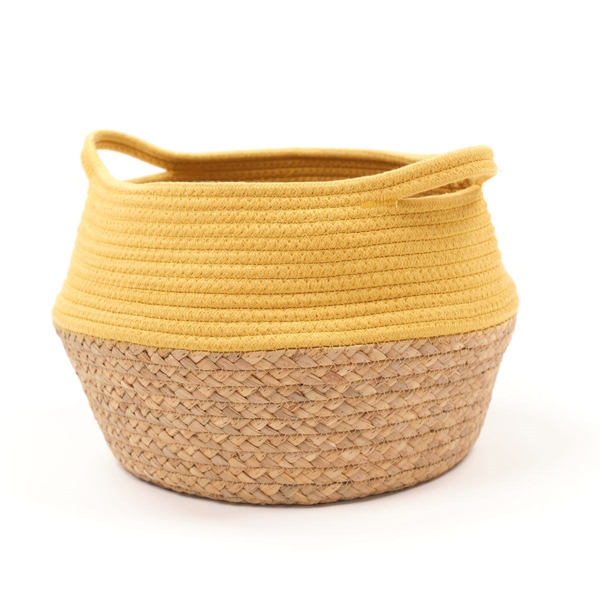 Round cotton basket FACTORY Yellow