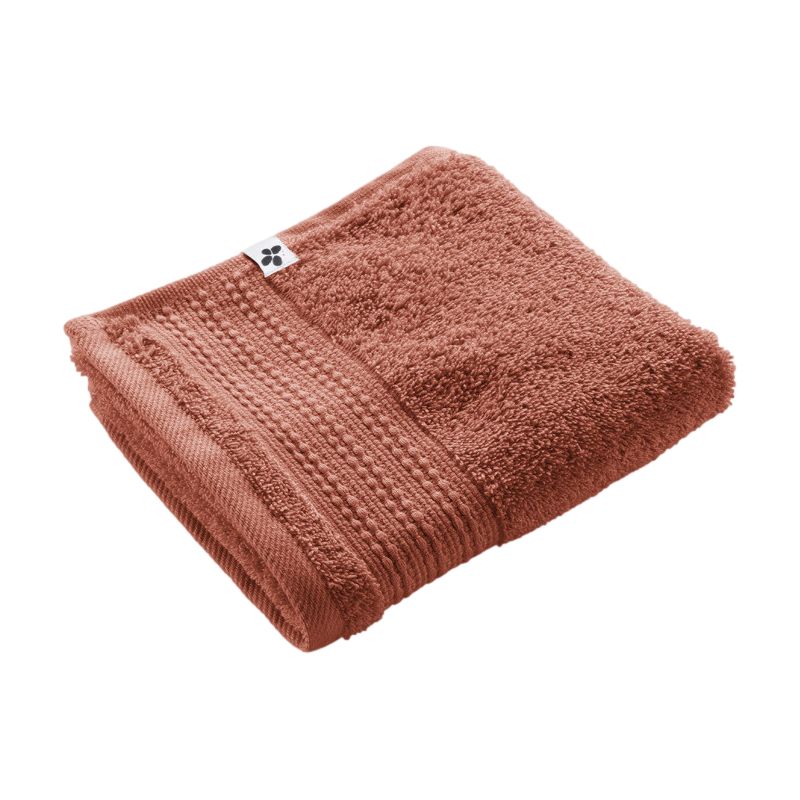 100% combed cotton hand towel L'EFFET PAPILLON Red
