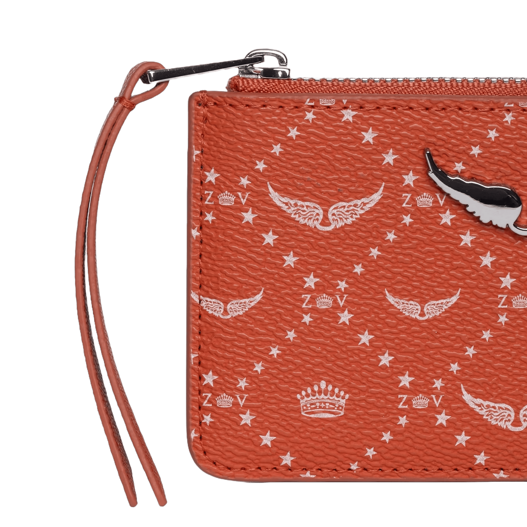 Printed card holder ZADIG&VOLTAIRE Orange