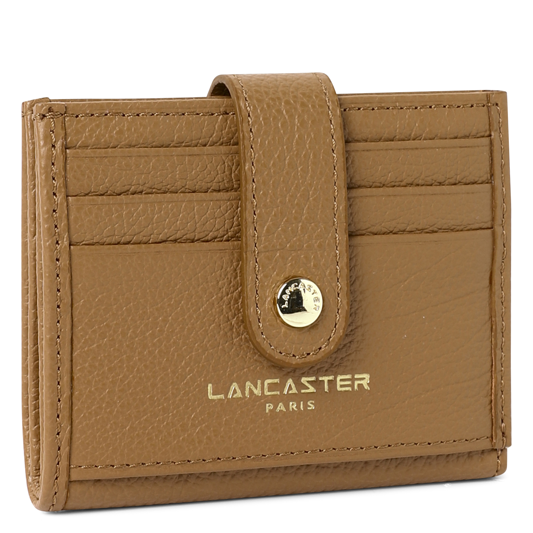 Porte-cartes en cuir LANCASTER PARIS Marron