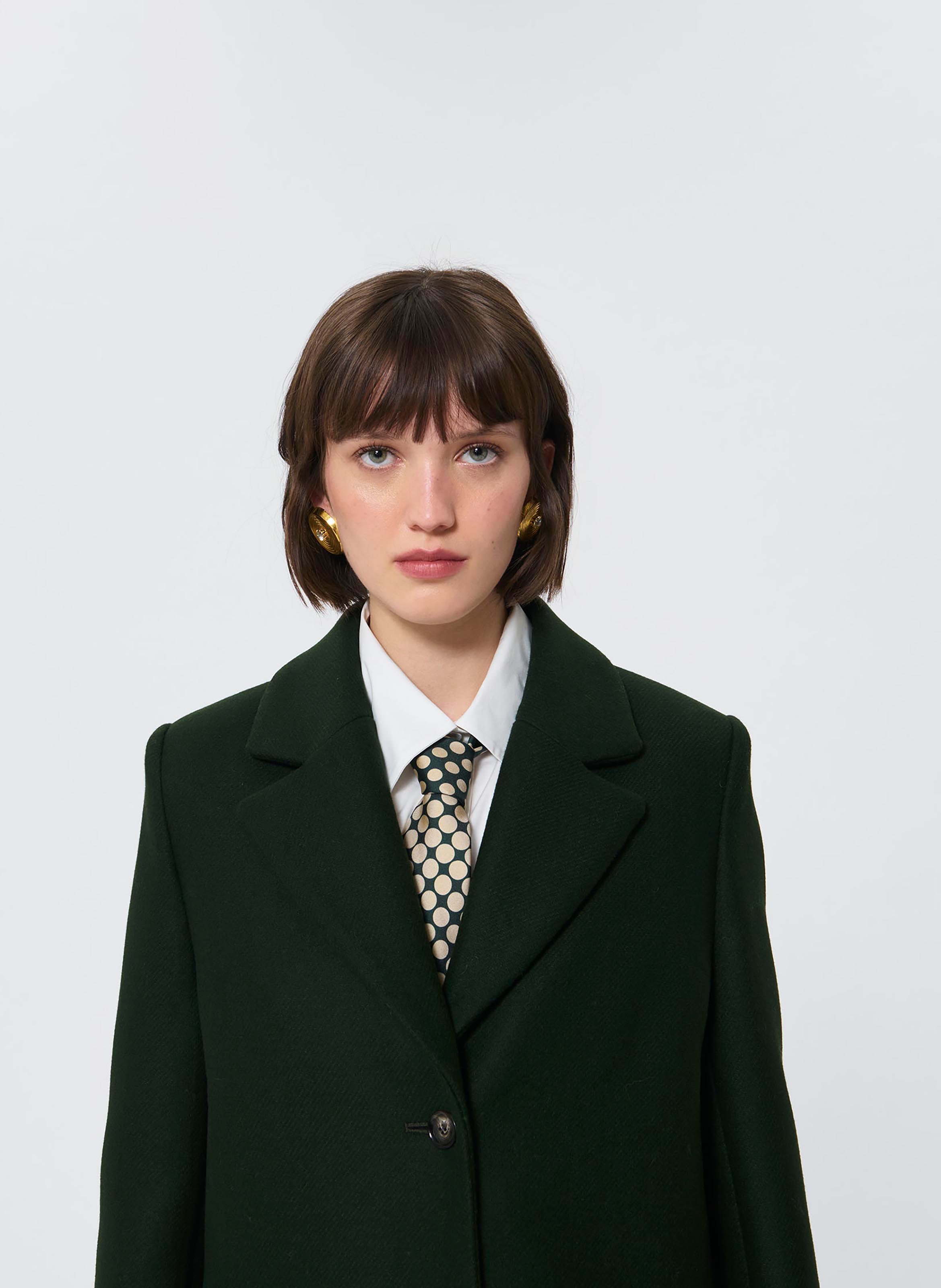 Alpaca wool coat  TARA JARMON Green