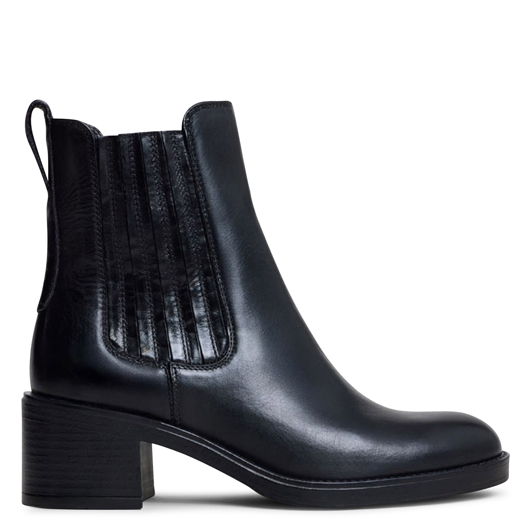 Bianca leather ankle boots JONAK Black