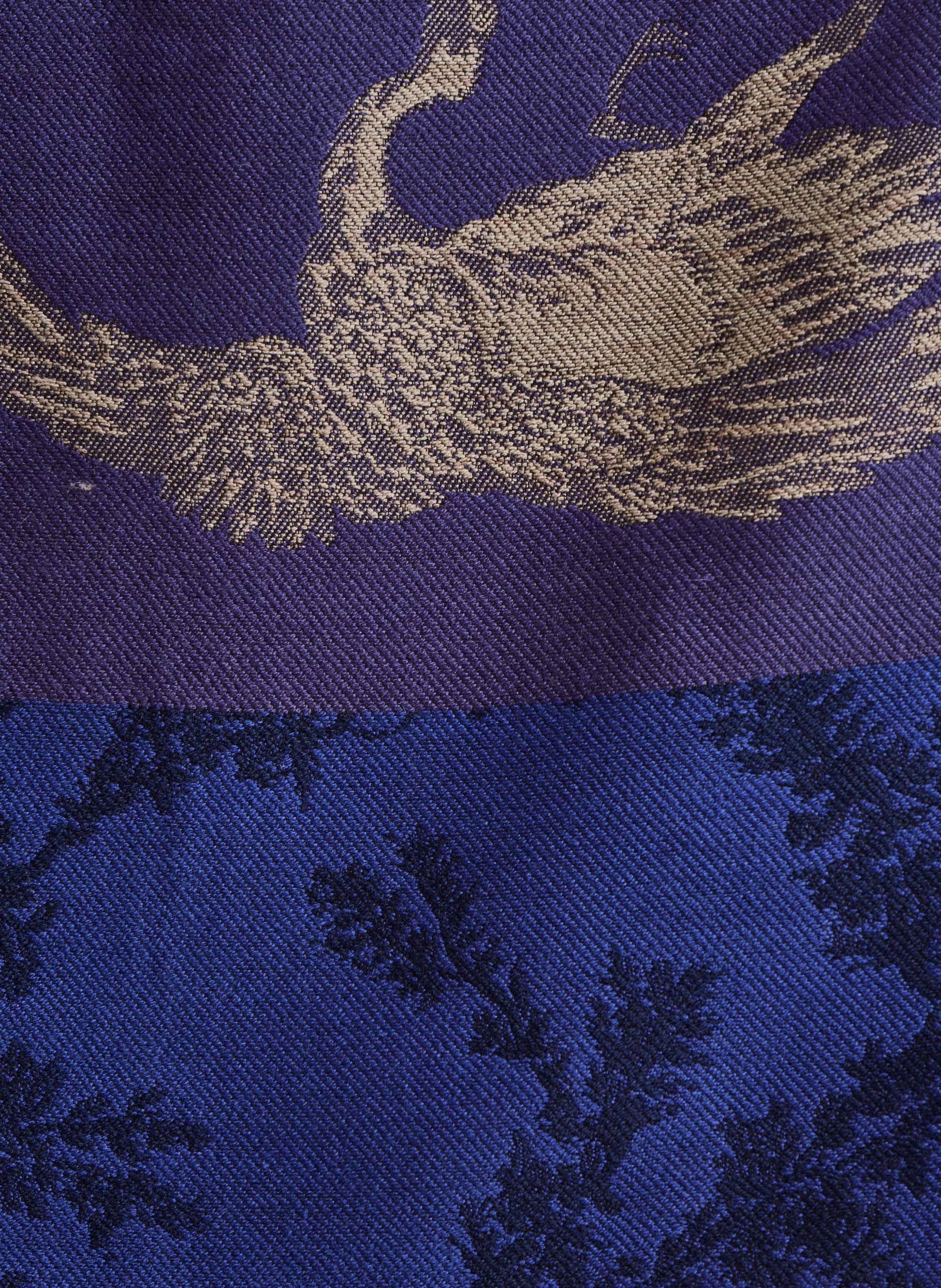 Jacquard scarf LA FEE MARABOUTEE Blue