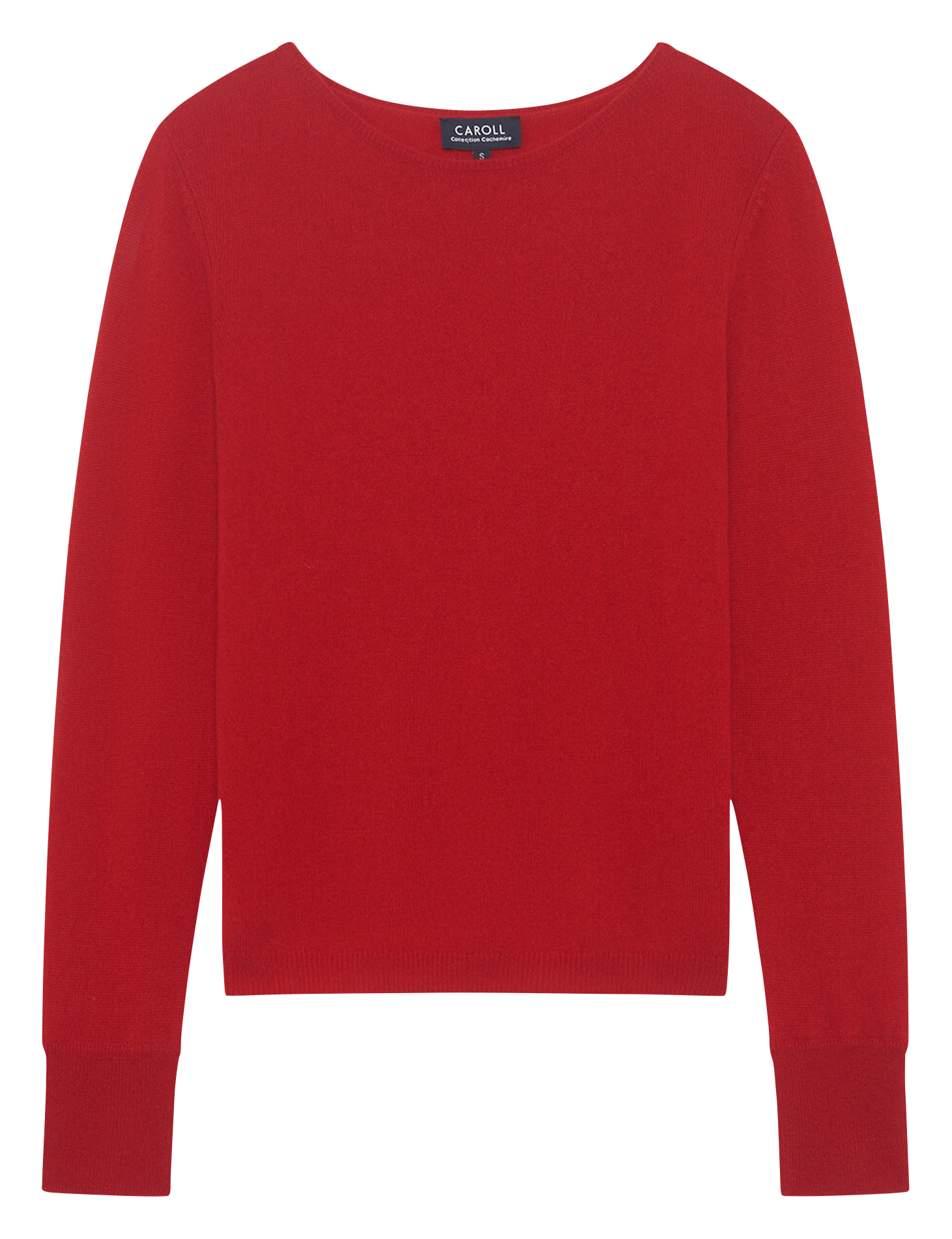 Straight boat-neck sweater CAROLL Red