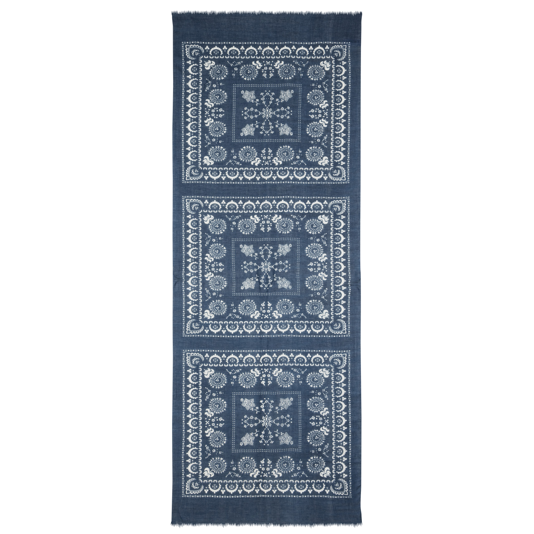 Foulard van katoen en zijde SAISON 1865 Blauw