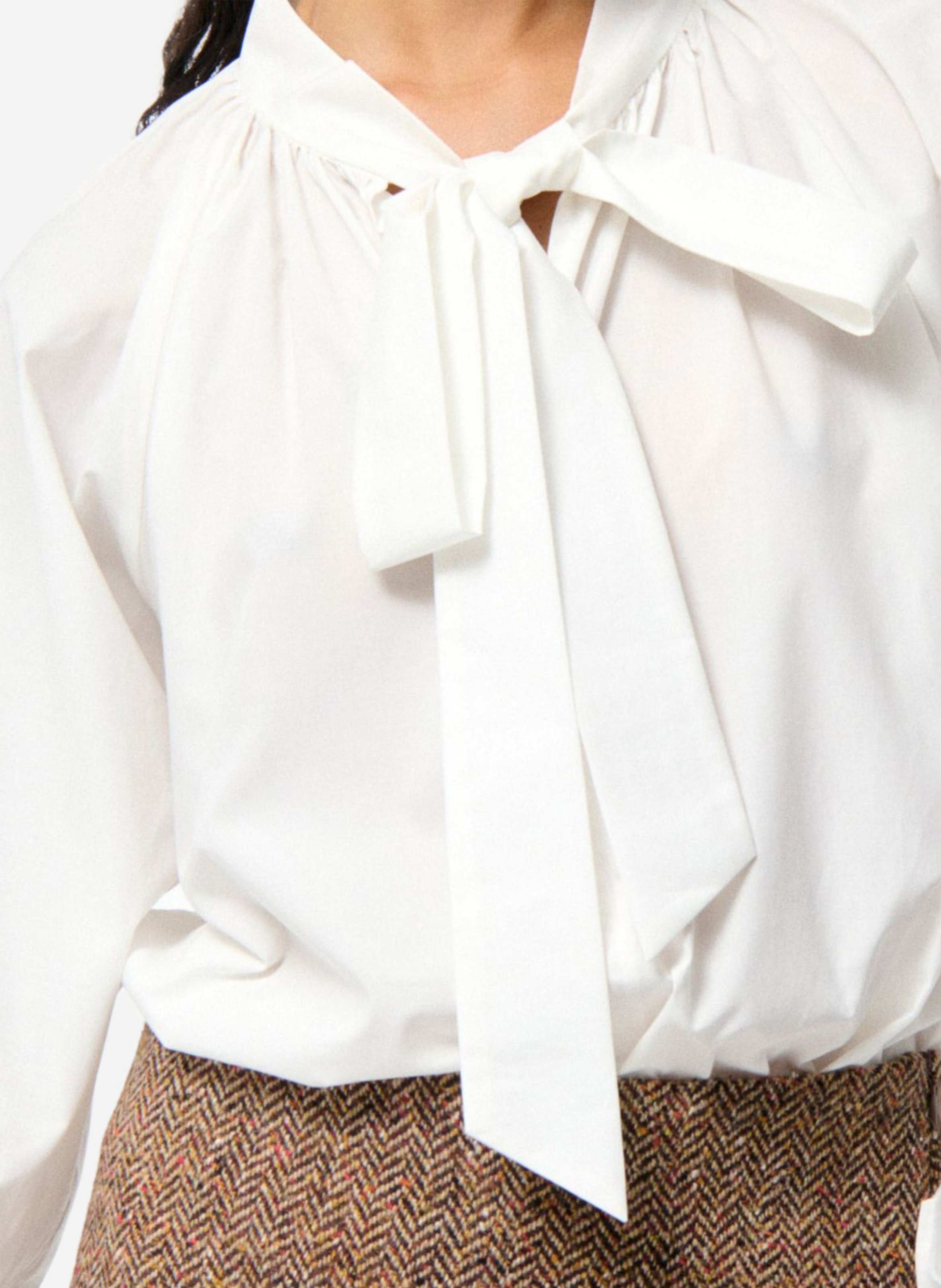 Pussy-bow blouse VANESSA BRUNO Beige