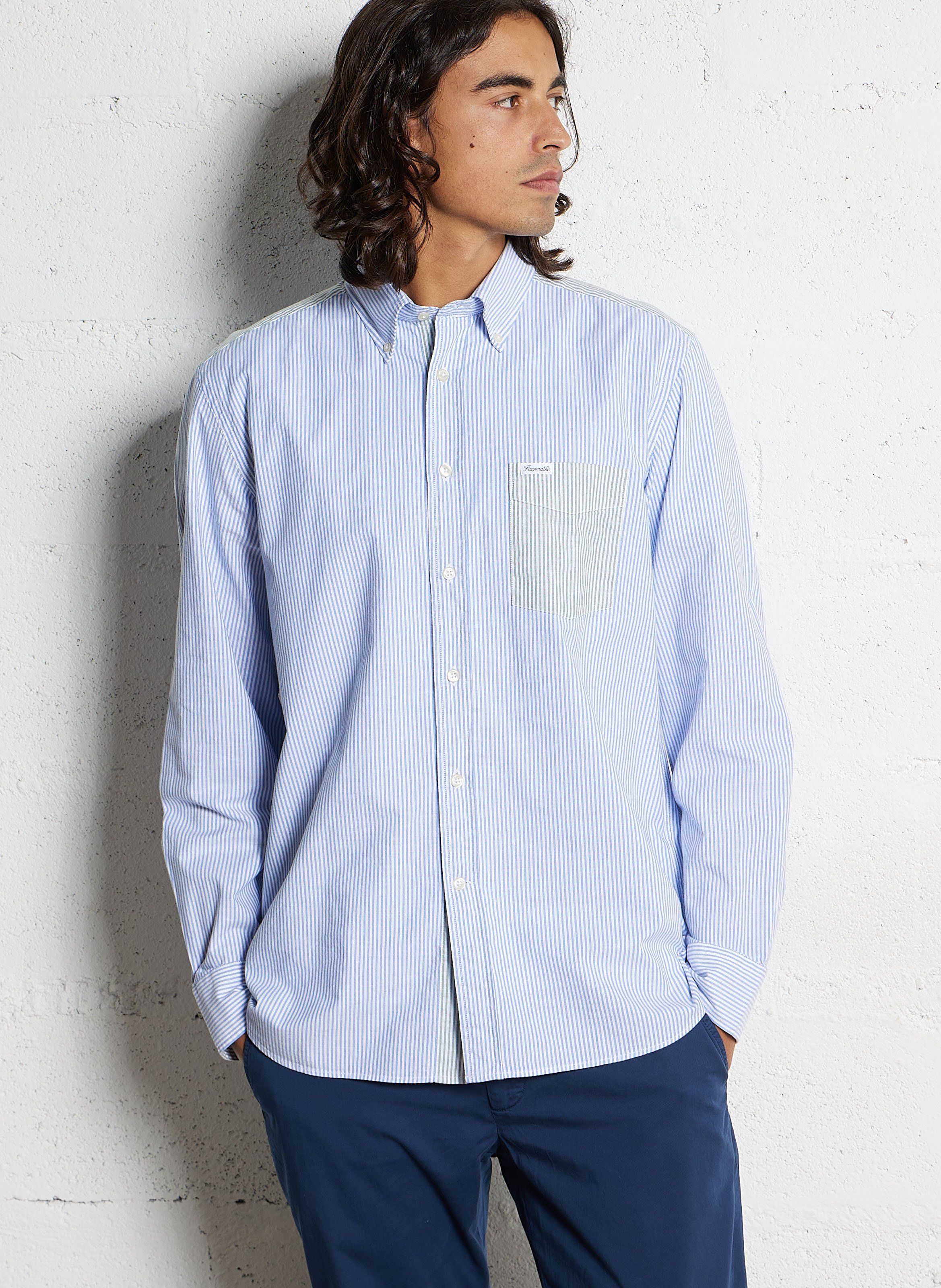 Effen overhemd Colonel FACONNABLE Groen