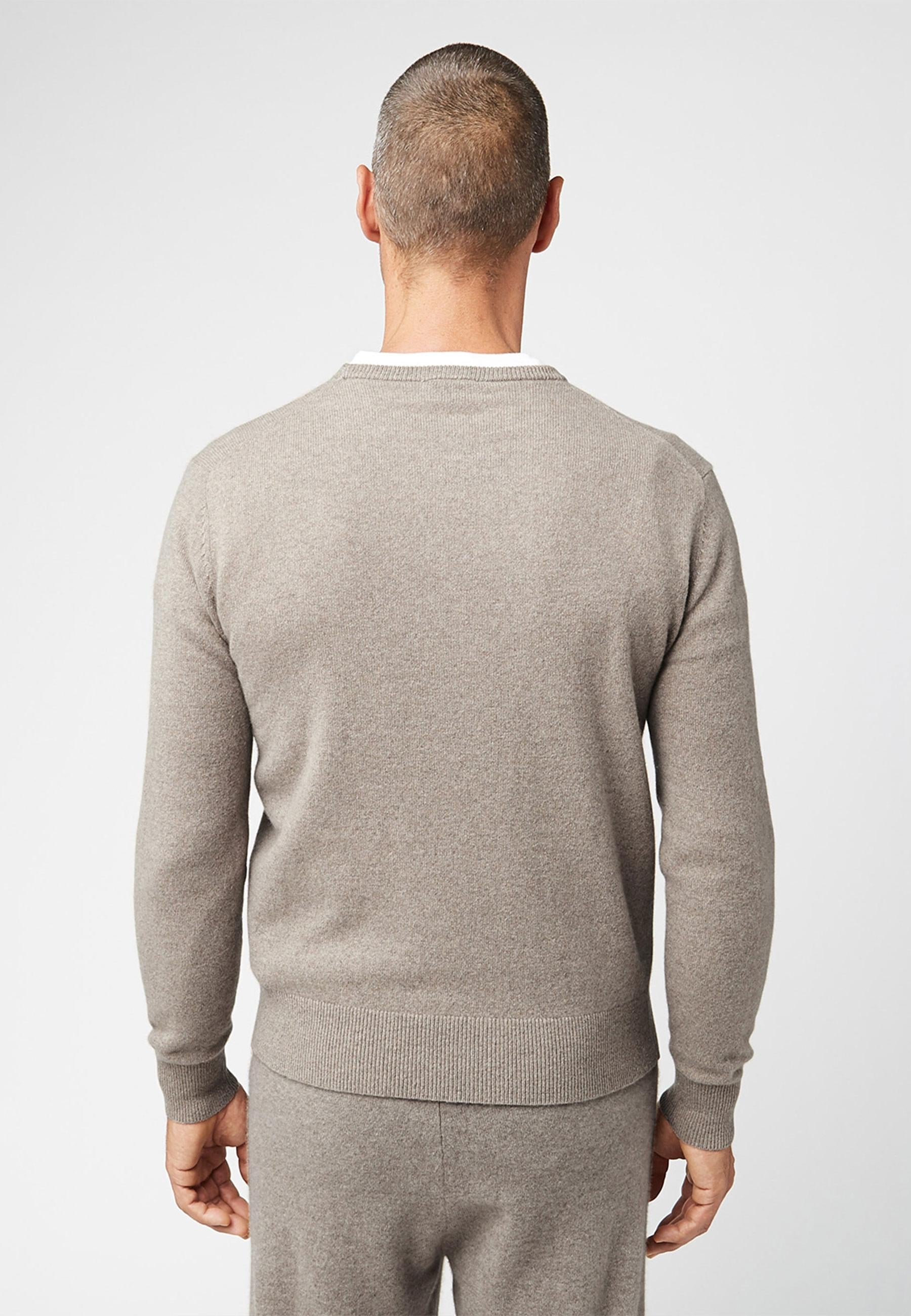 Pull homme col rond cachemire RODIER Beige