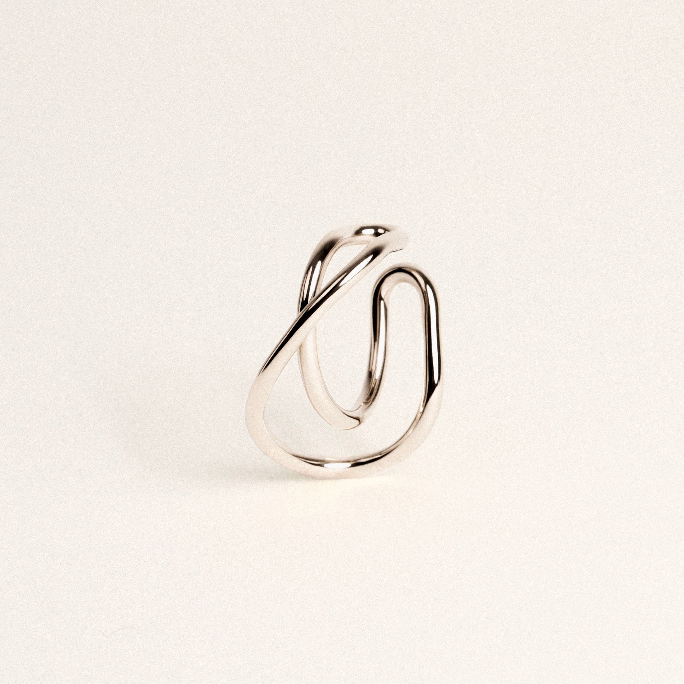 Left earcuff, recycled silver MAYRENA Silver