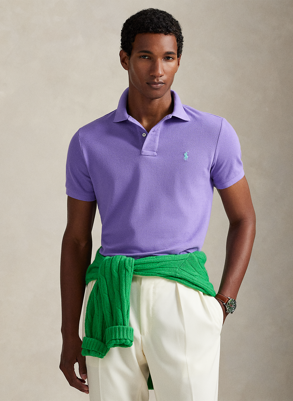 Polo custom-fit en coton POLO RALPH LAUREN