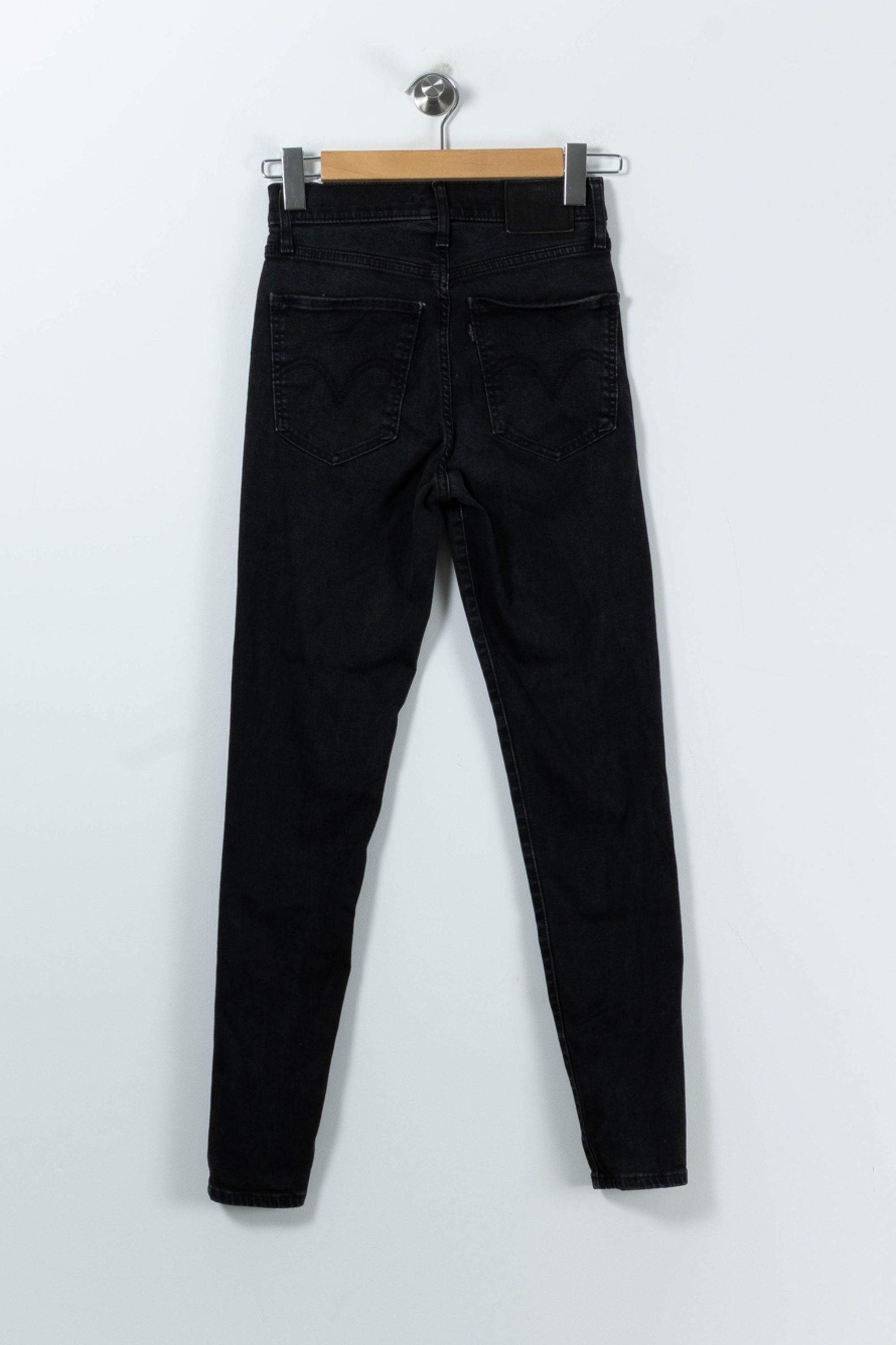 Cropped slim jeans with studs LEVI'S - Seconde main Black