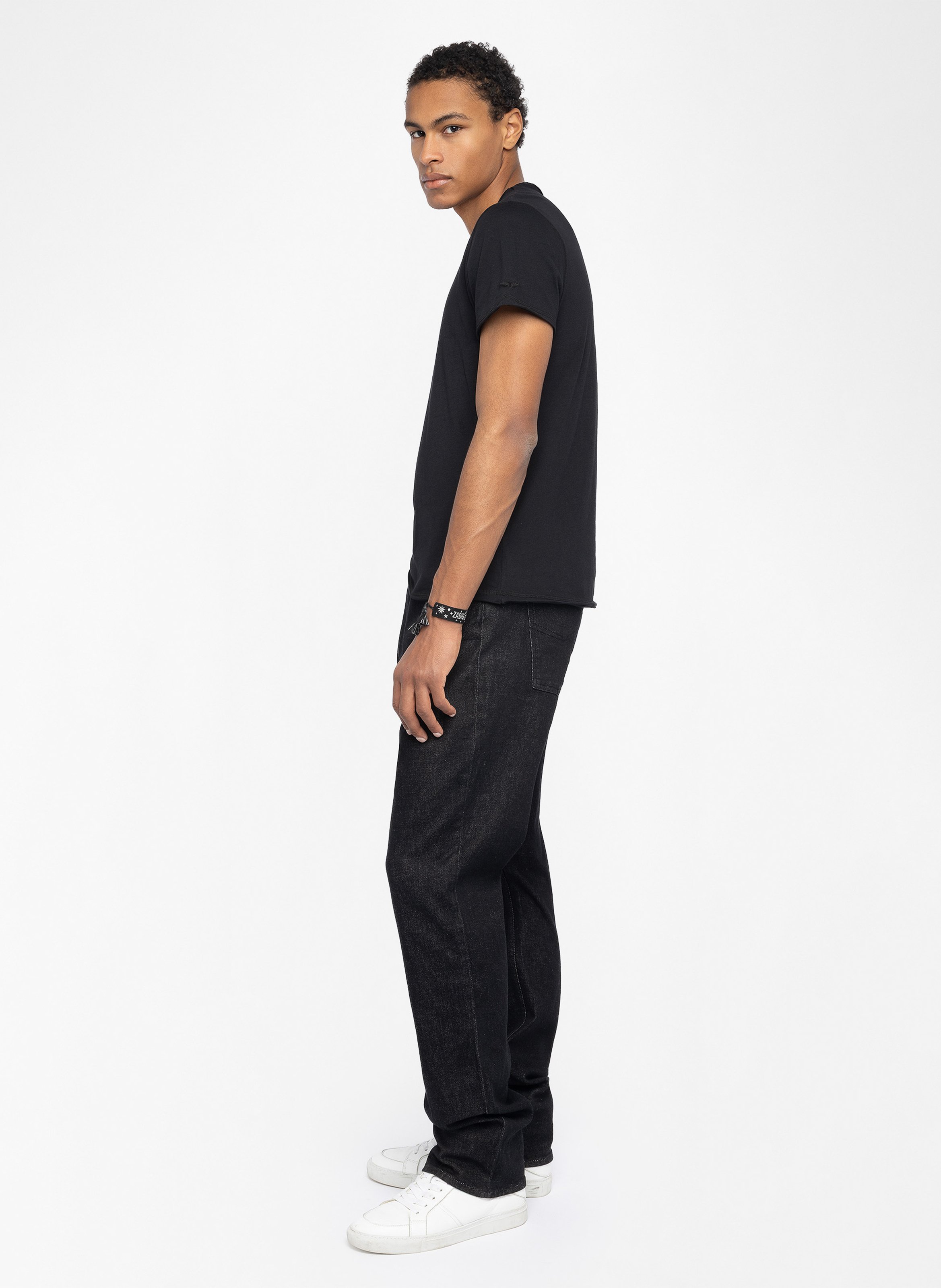 Gerade geschnittenes T-Shirt aus Baumwolle ZADIG&VOLTAIRE Schwarz