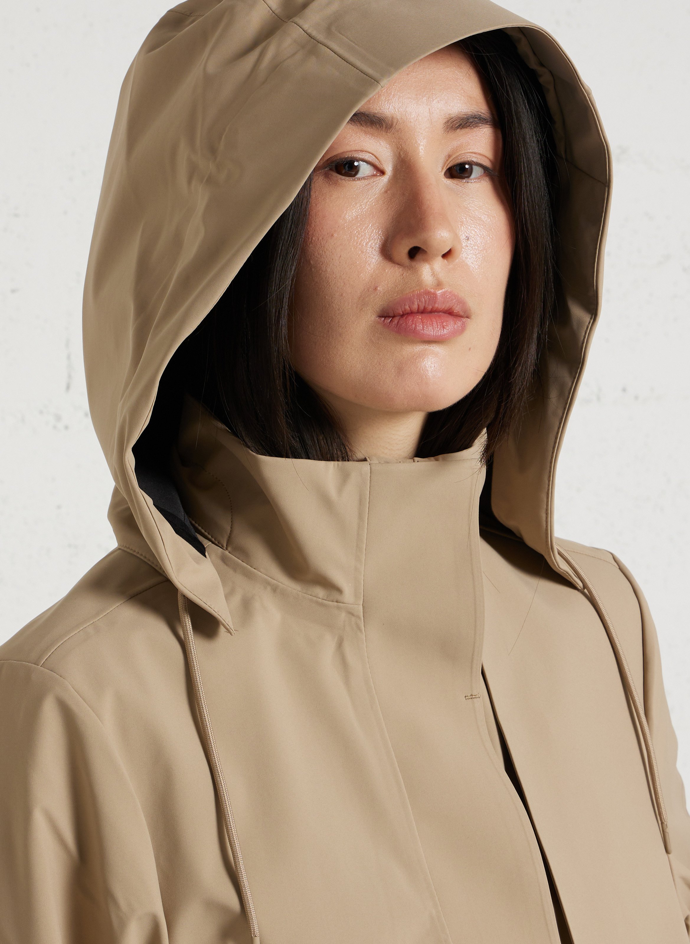 Trenche col montant  RAINS Beige