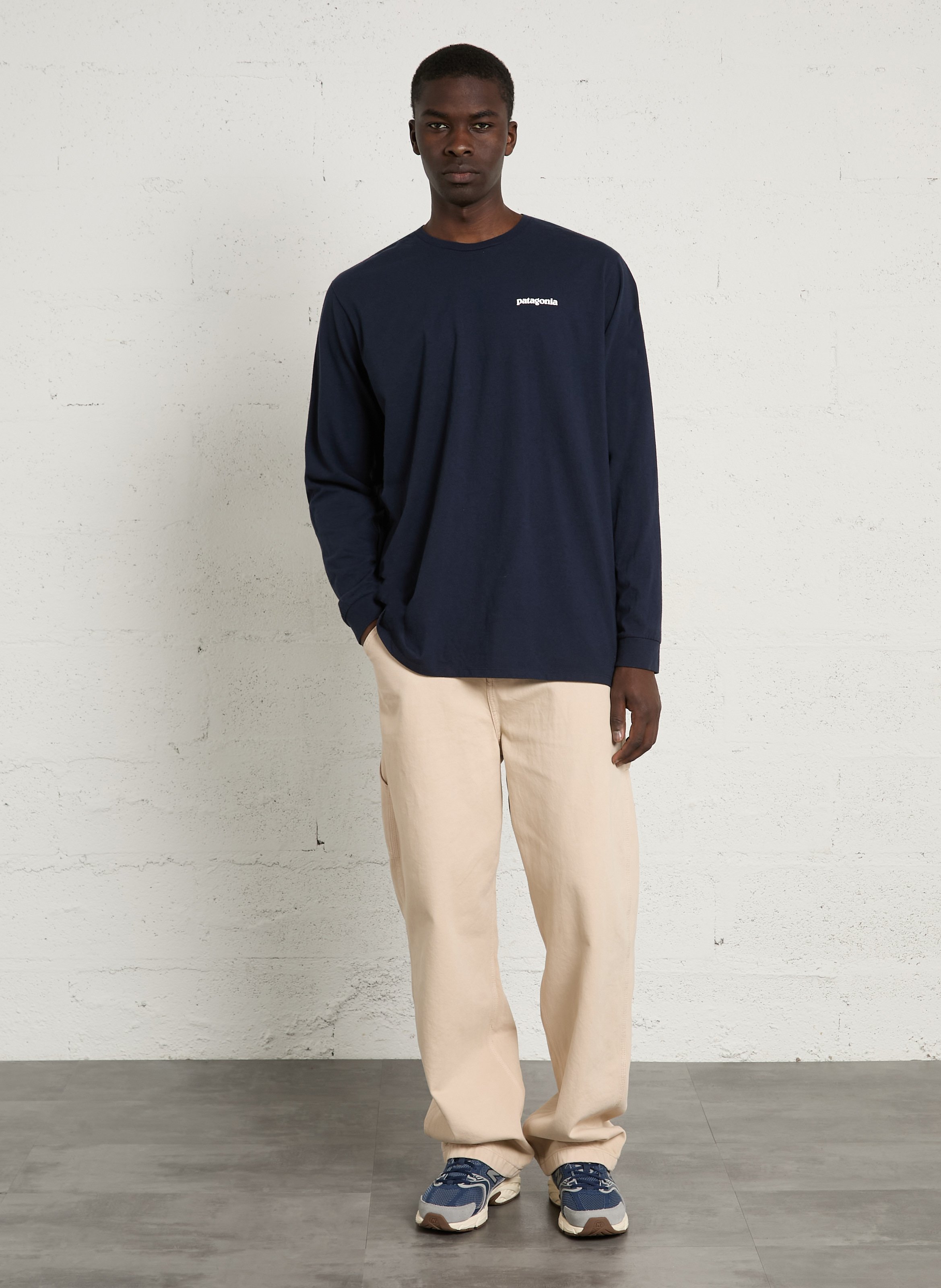 Niedrige Sneaker aus Leder-Mix NEW BALANCE Blau