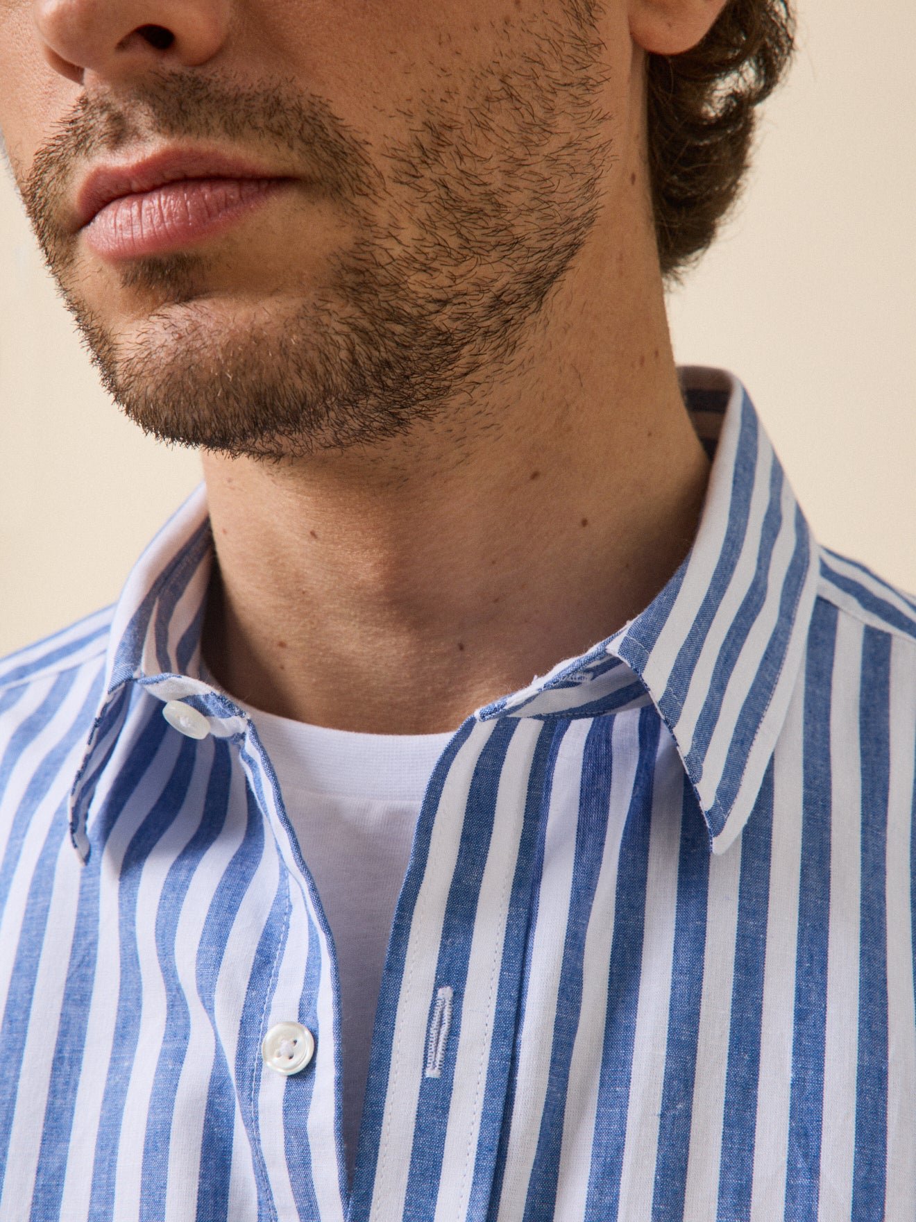 Short-sleeve shirt with a contemporary cut CYRILLUS Blue