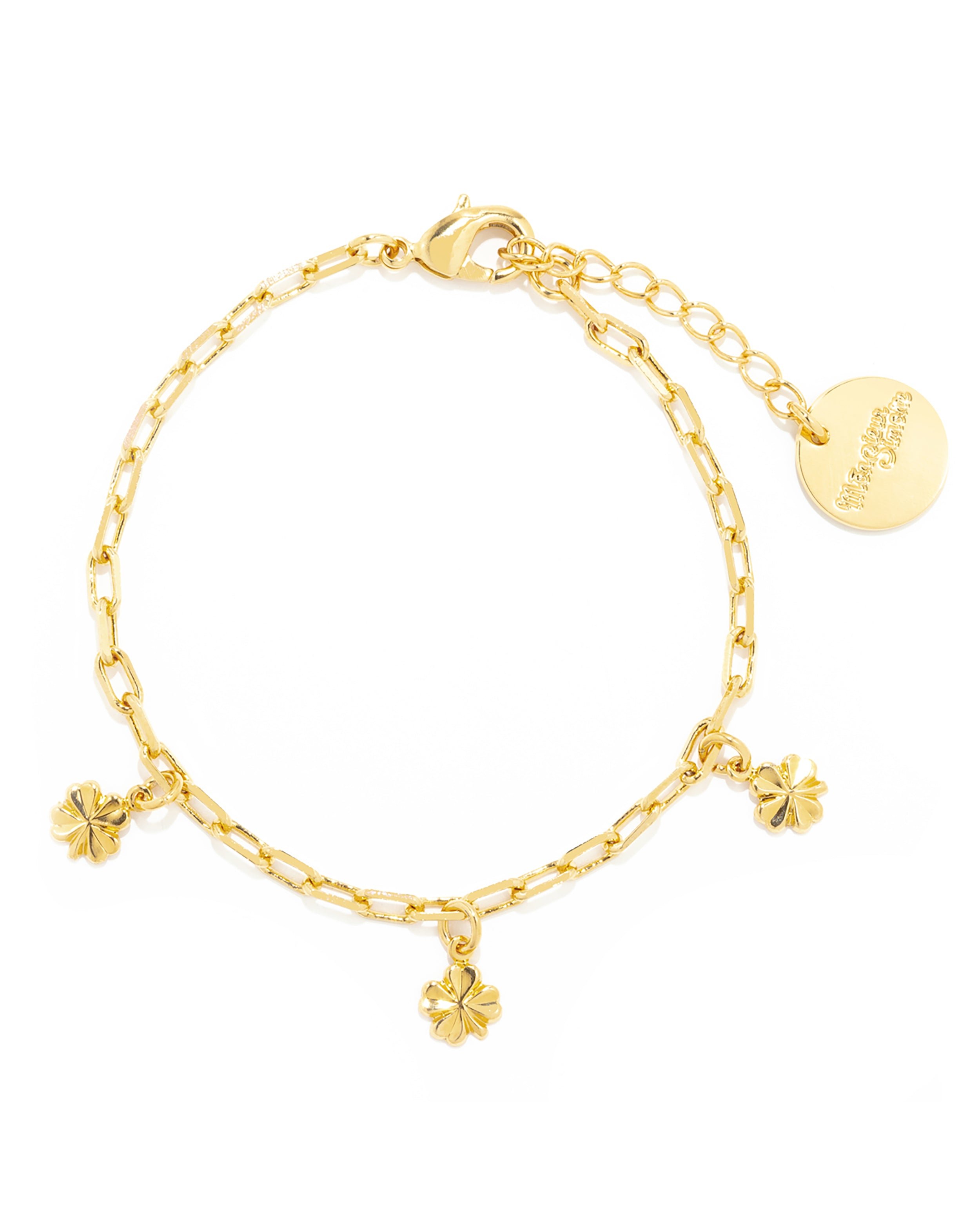 Gold-plated clover bracelet MONSIEUR SIMONE