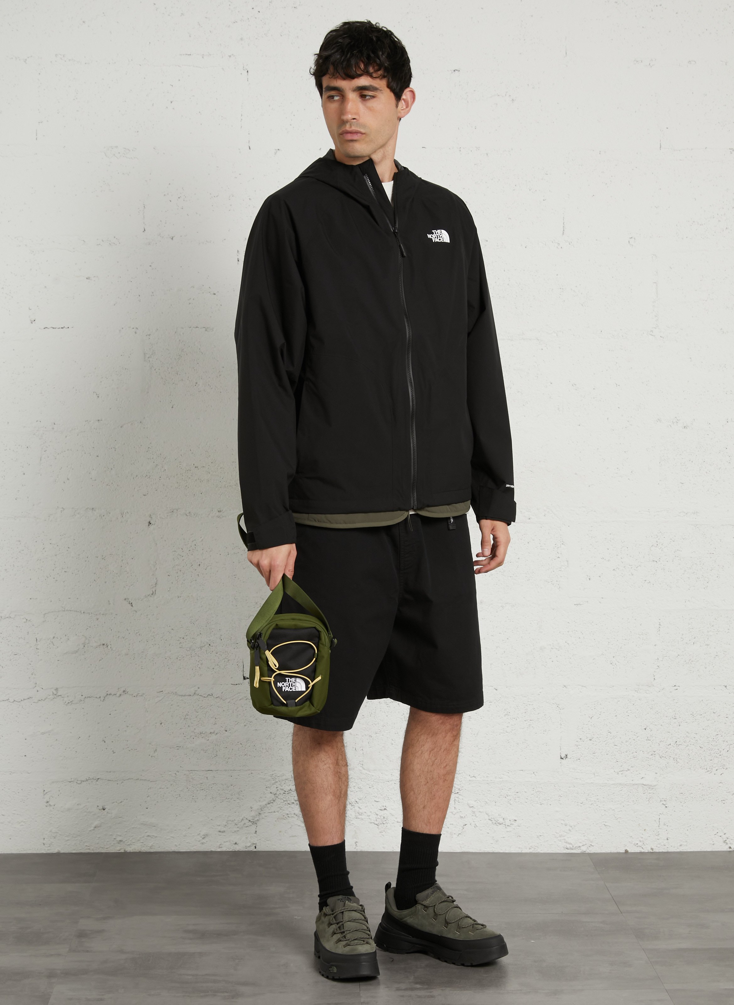 Sac bandoulière broderie logo uni THE NORTH FACE Vert