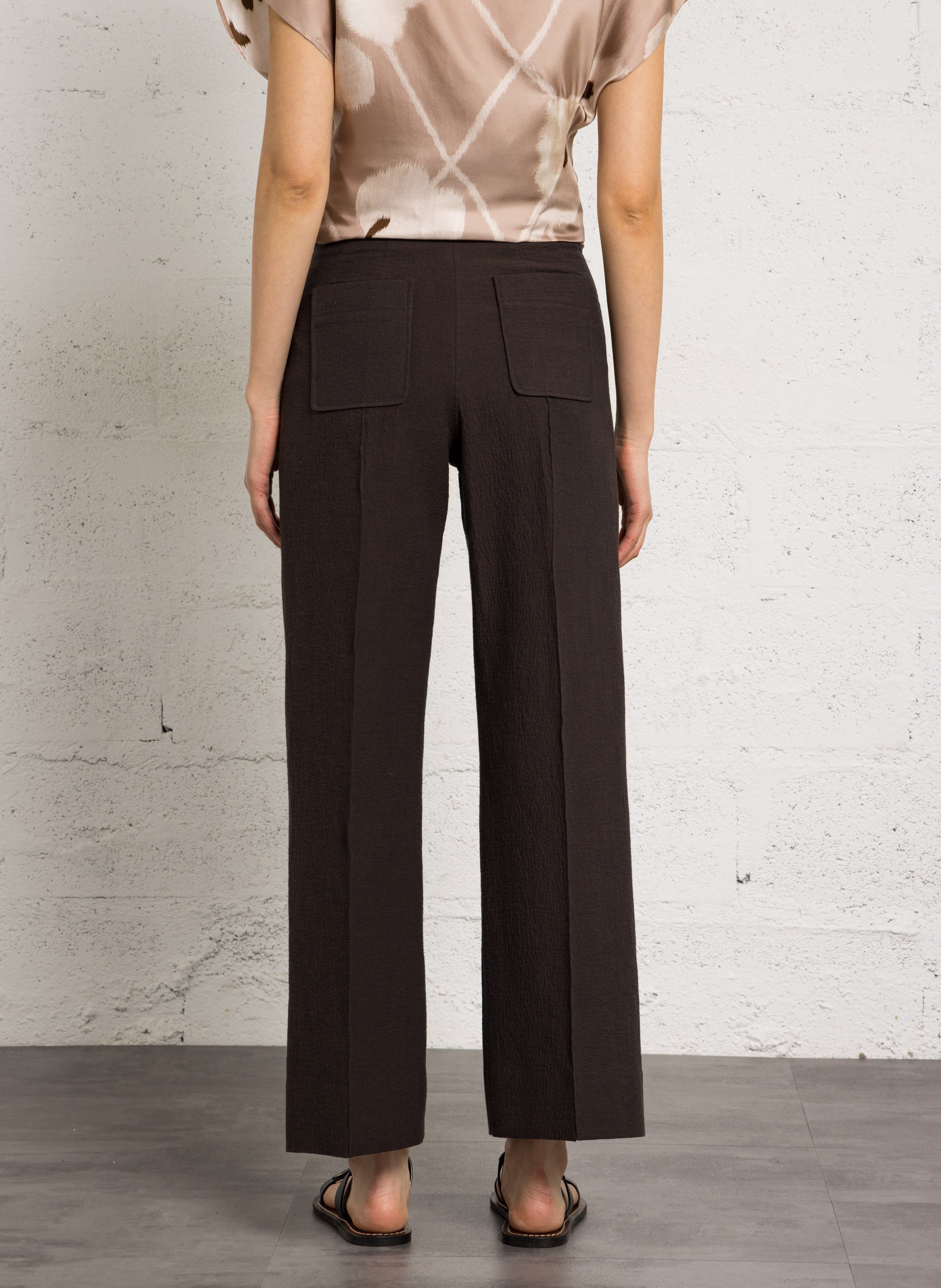 Slim-fit cotton cargo pants SOEUR Brown