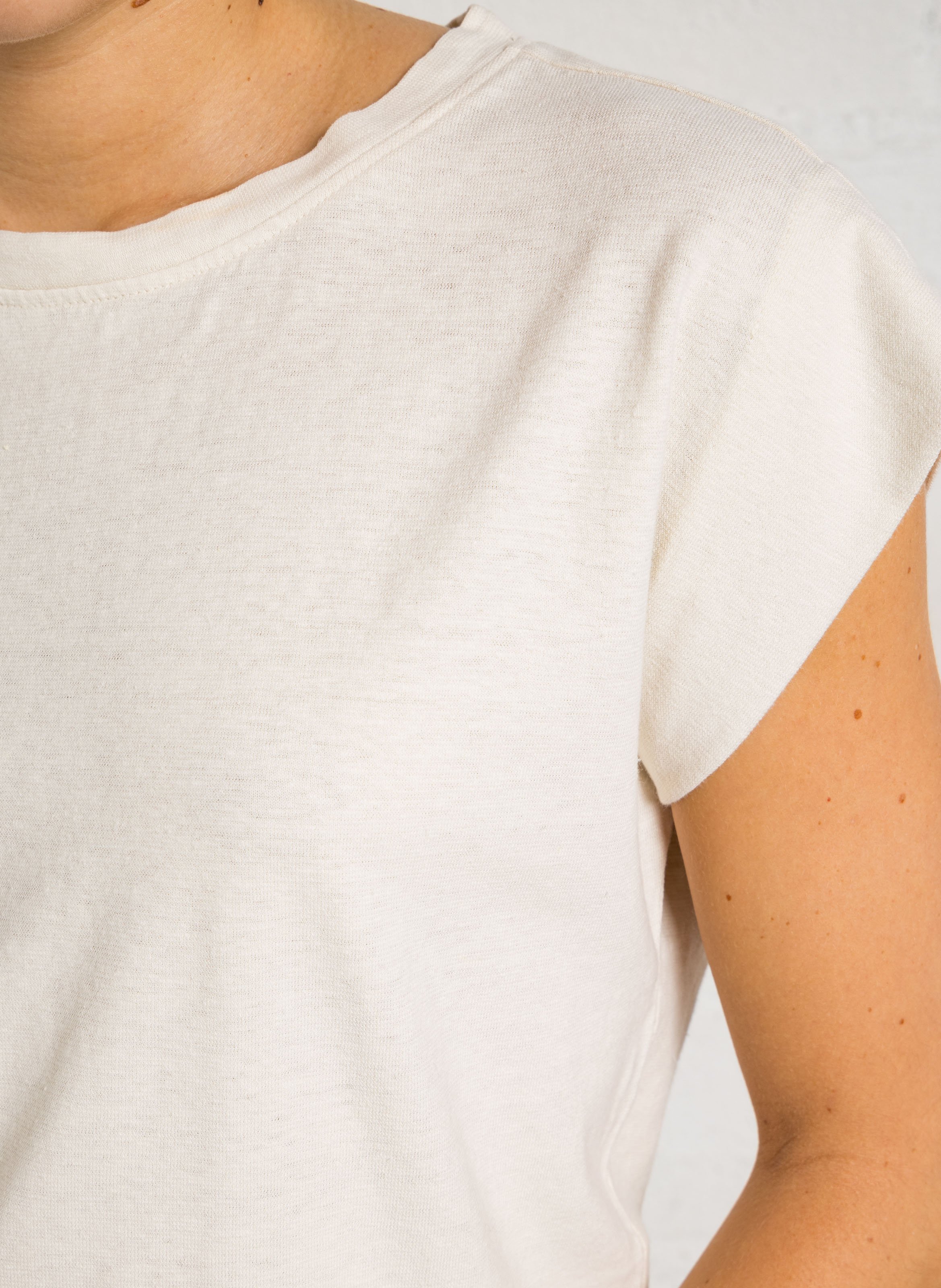 Cotton T-shirt MAISON 123 Beige