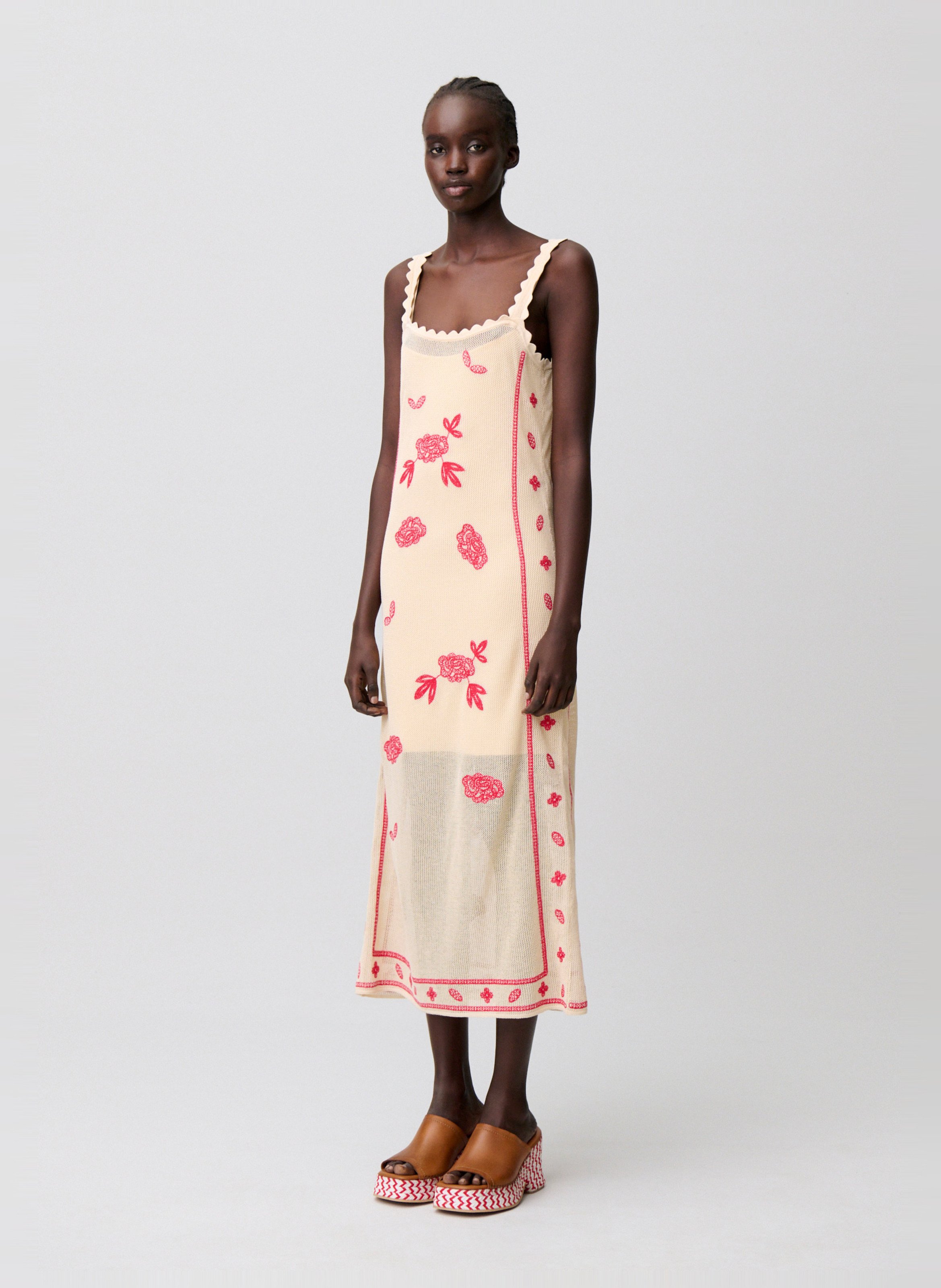 Robe longue en maille CLAUDIE PIERLOT Multicolore