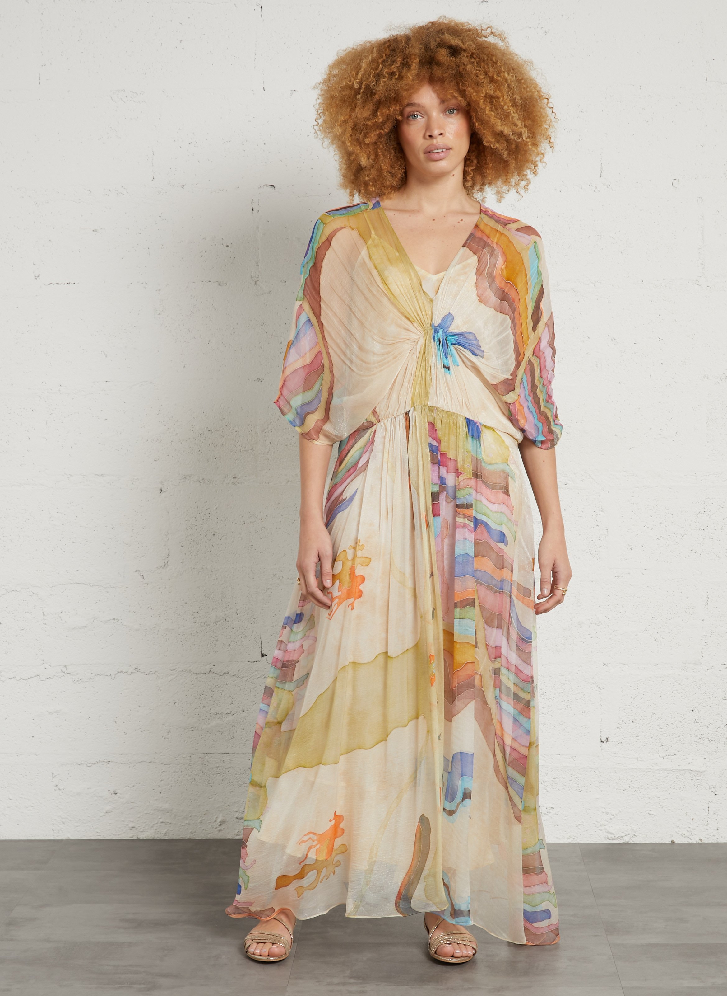 Long straight dress MES DEMOISELLES Multicolored