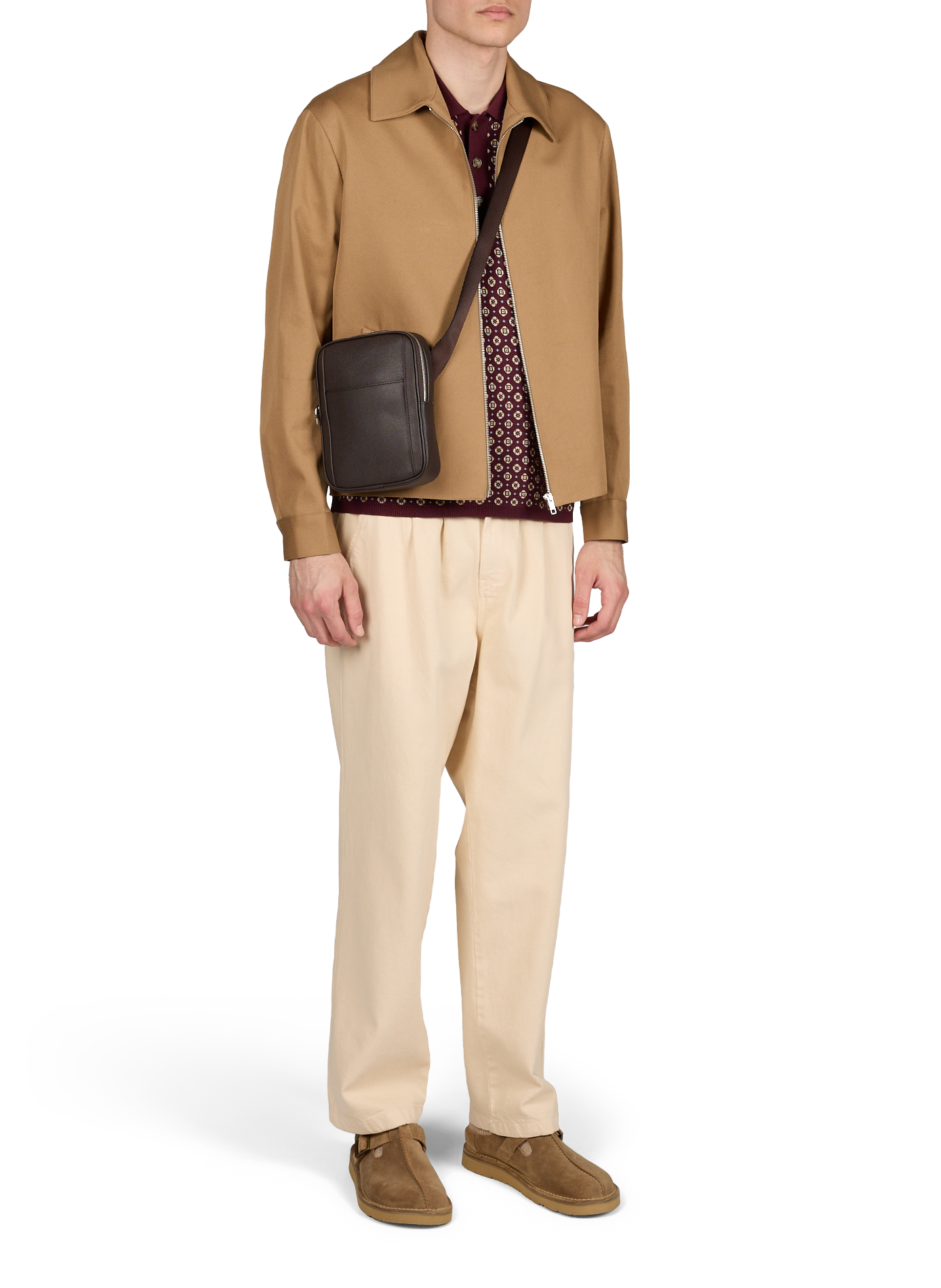 Straight jacket with classic collar SAISON 1865 Beige