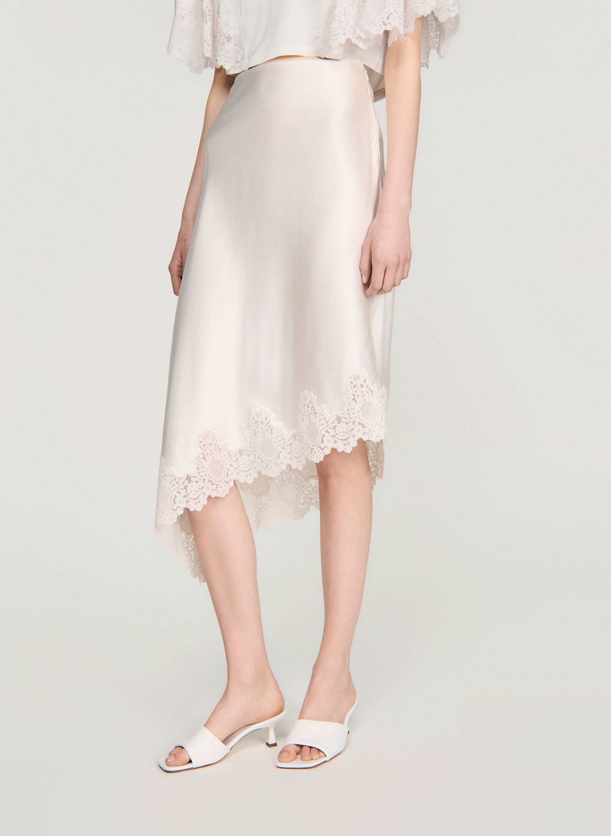 Asymmetrische, halflange rok SANDRO