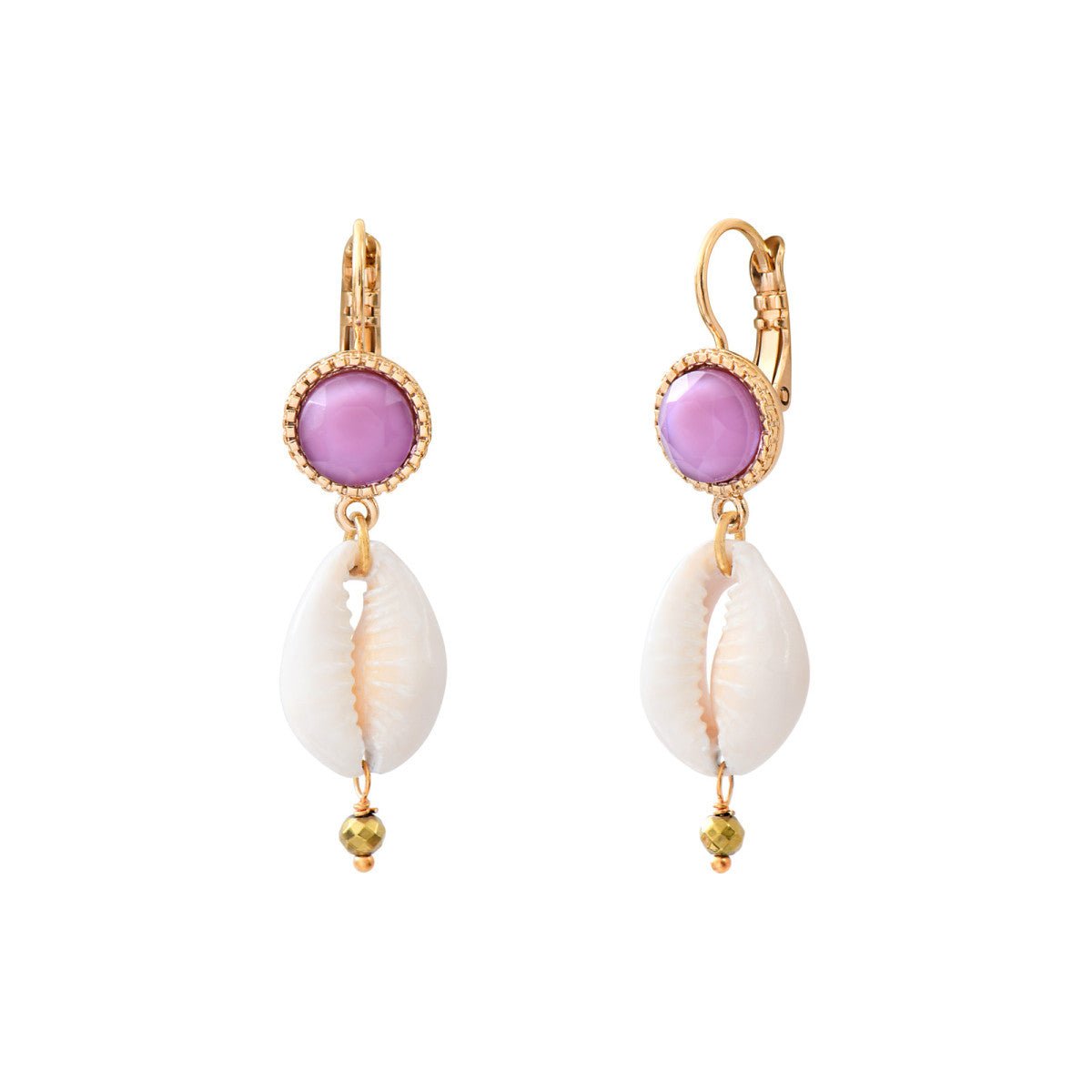 Sleeper earrings SATELLITE PARIS Purple