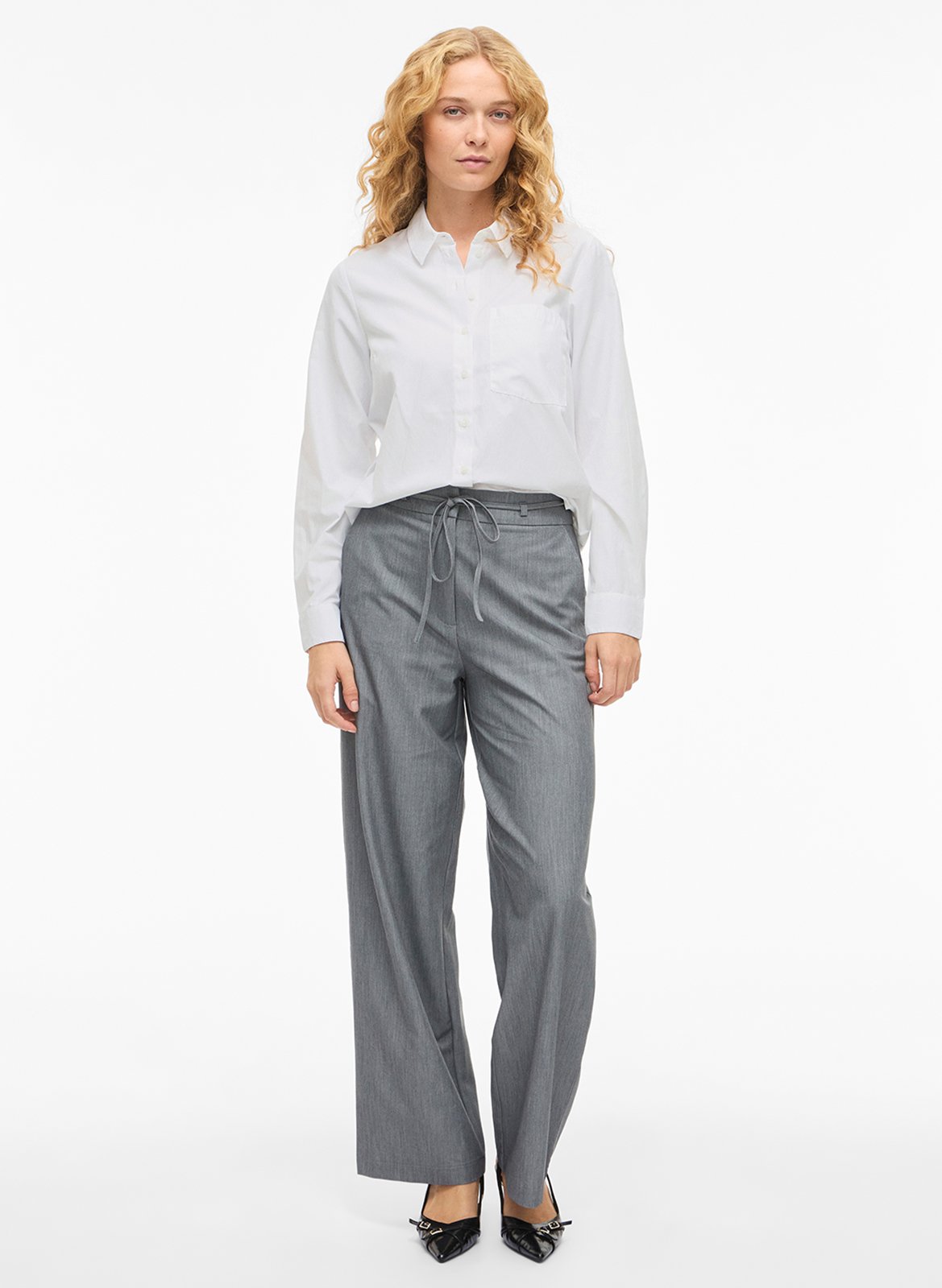 Chemise col classique  VILA Blanc