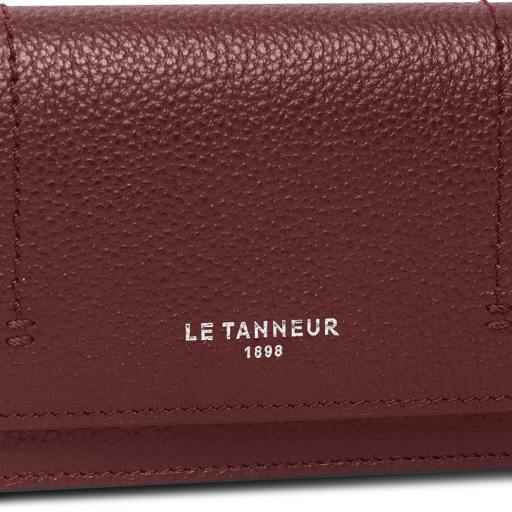 Porte-cartes en cuir de vachette  LE TANNEUR Rouge